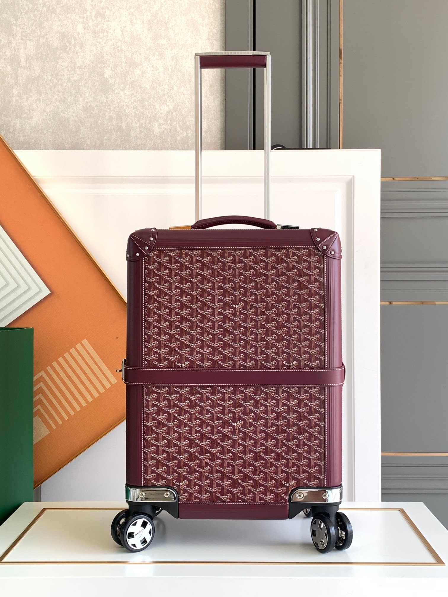 【ゴヤール】20cmキャビンバッグ ハンドメイド 高級トランク 職人技の逸品 上質な旅行用キャリーバッグ