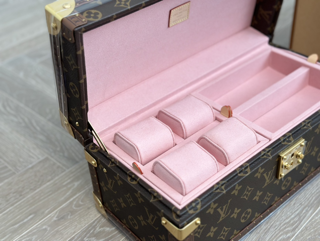 【ルイヴィトン】ハードトランク 大型収納ボックス 職人手作りの多宝盒 美しい彩絵 コレクターズアイテム - 画像 3