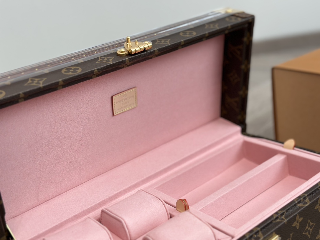 【ルイヴィトン】ハードトランク 大型収納ボックス 職人手作りの多宝盒 美しい彩絵 コレクターズアイテム - 画像 4