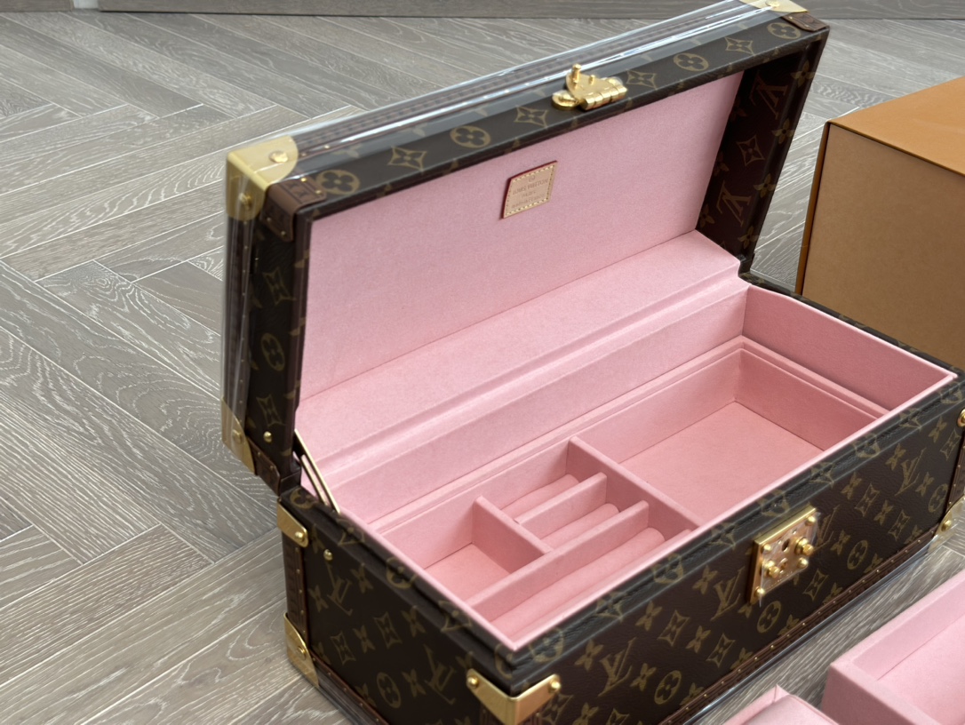 【ルイヴィトン】ハードトランク 大型収納ボックス 職人手作りの多宝盒 美しい彩絵 コレクターズアイテム - 画像 5