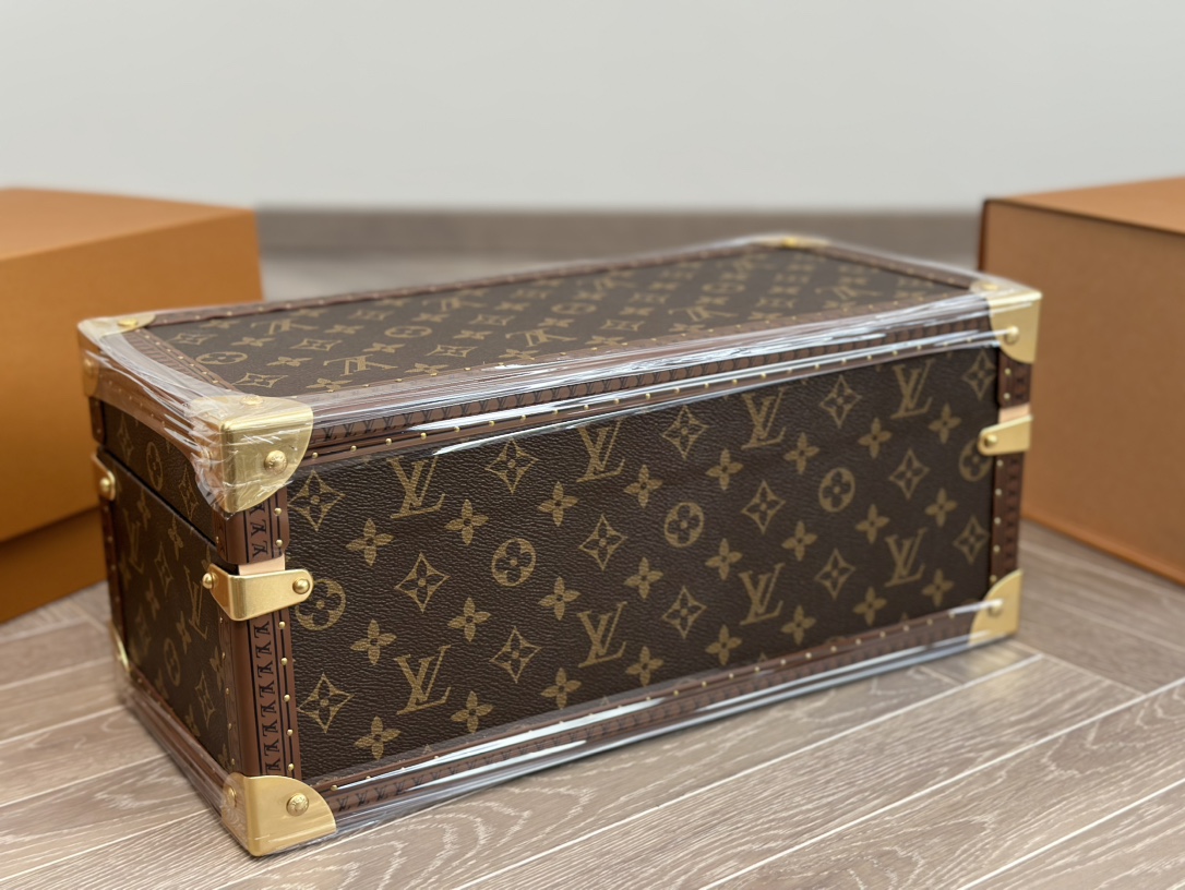【ルイヴィトン】ハードトランク 大型収納ボックス 職人手作りの多宝盒 美しい彩絵 コレクターズアイテム - 画像 9