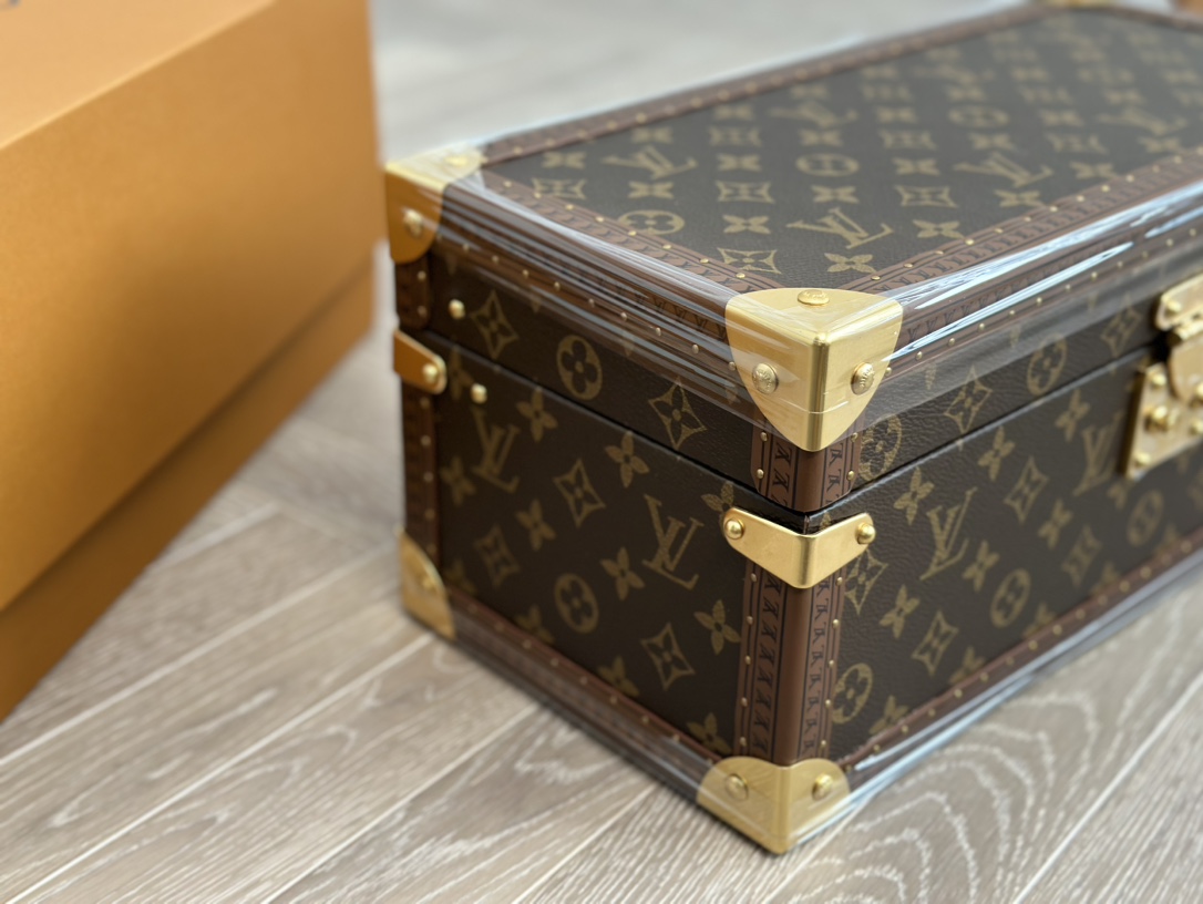 【ルイヴィトン】トランク型 多宝盒 大号 ハンドメイド仕上げ 美しい彩絵 高級感のある収納ボックス コレクターズアイテム - 画像 7