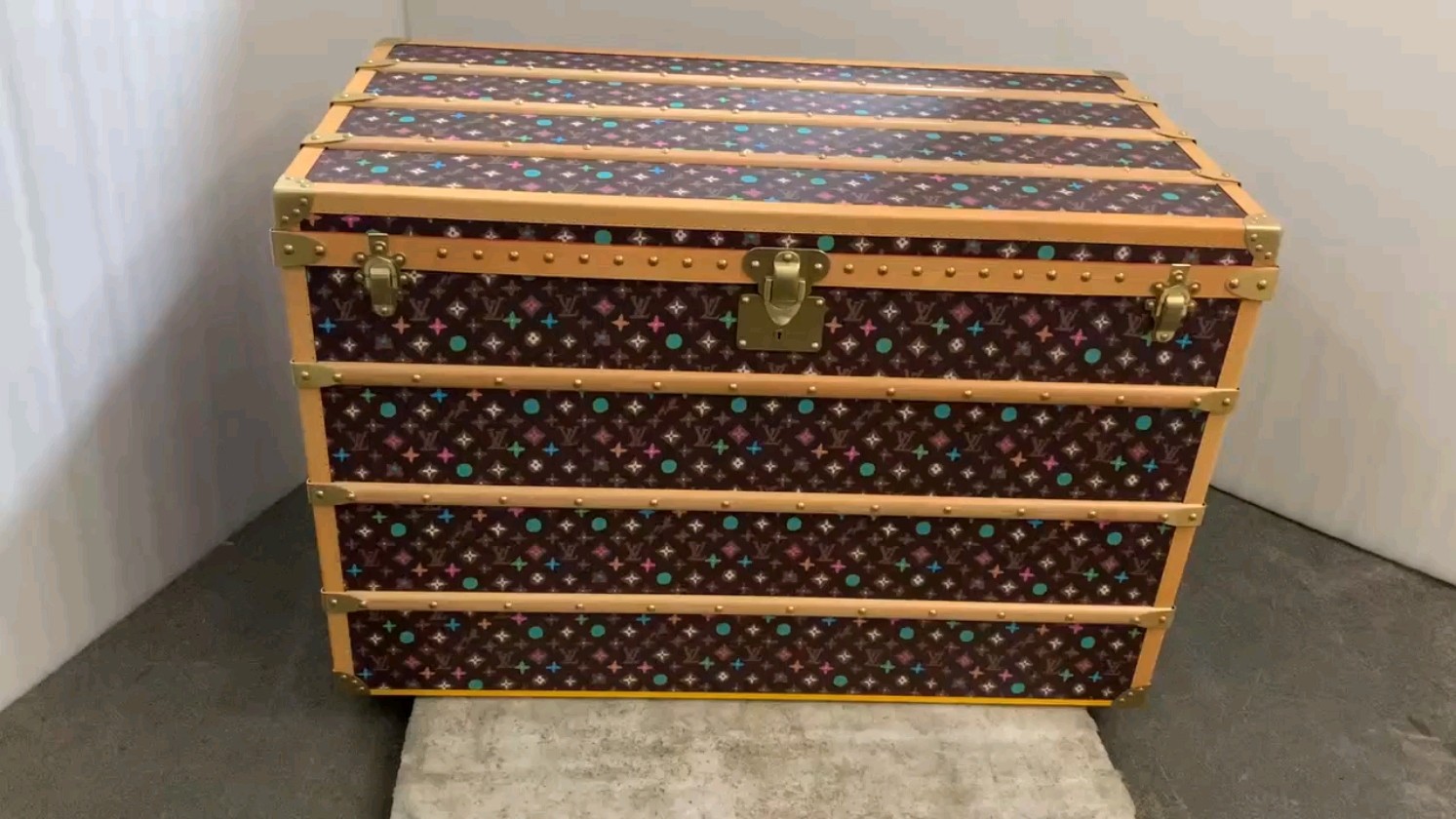 【ルイヴィトン】ミニトランク 小物収納ボックス 新色登場 モノグラムキャンバス 高級感のある逸品