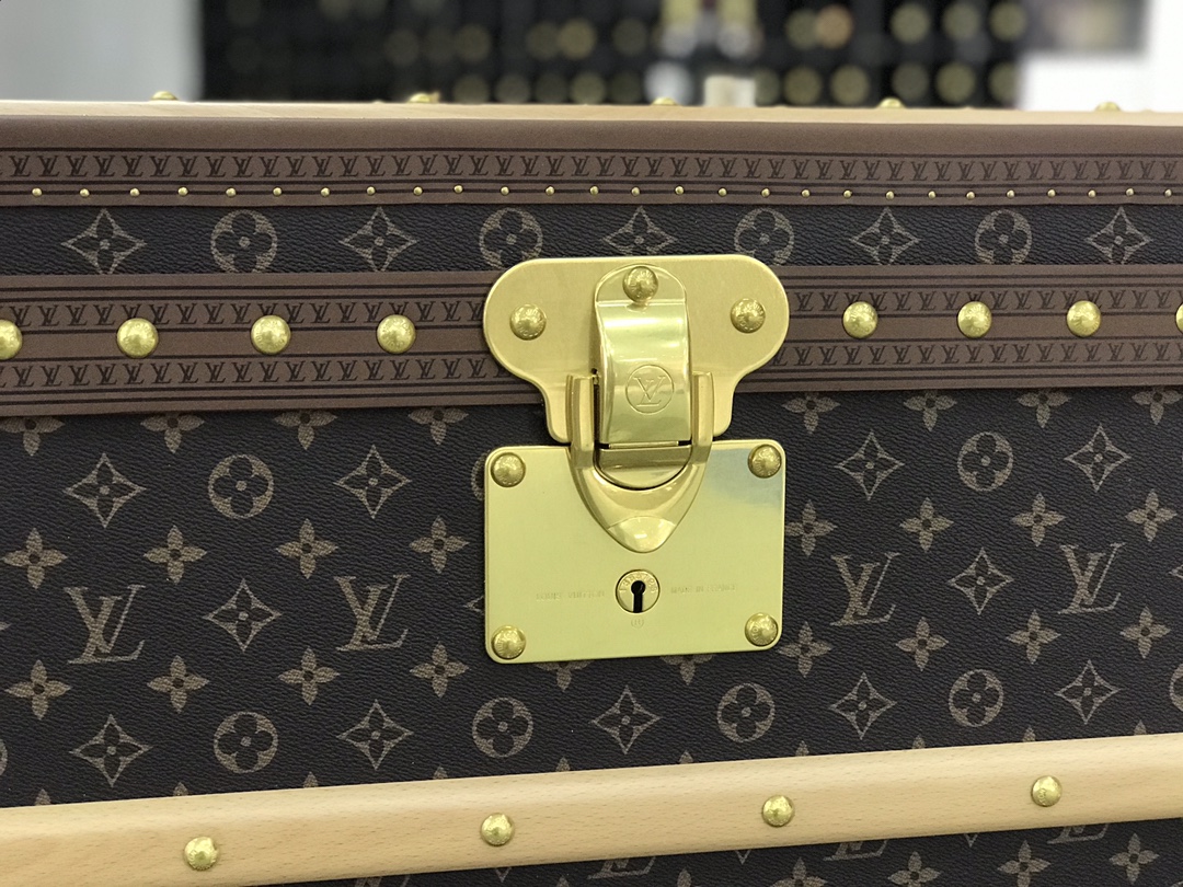 【ルイヴィトン】ミニトランク 小物収納ボックス 老花新米 鎏金金具 上品な雰囲気で高級感溢れる逸品 - 画像 6