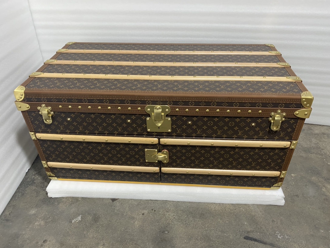 【ルイヴィトン】ミニトランク 小物収納ボックス モノグラムキャンバス ヴィンテージ雰囲気 上質な逸品