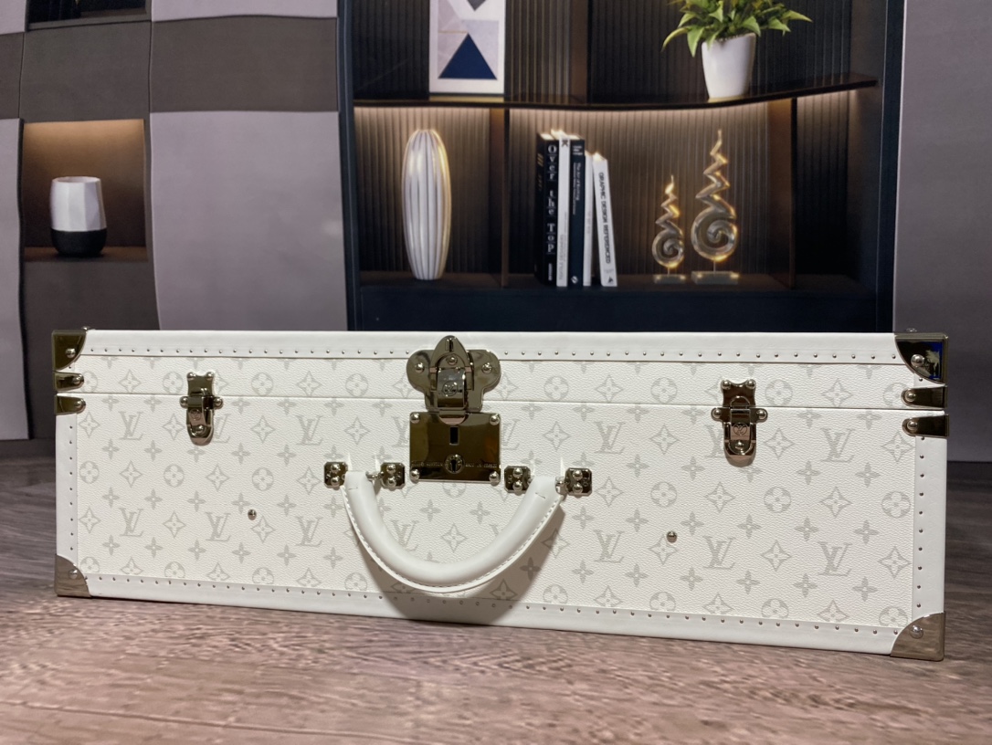 【ルイヴィトン】トランク型小物収納ボックス M4700ZX 白花×白色 上品な雰囲気 高級感のある逸品 - 画像 2