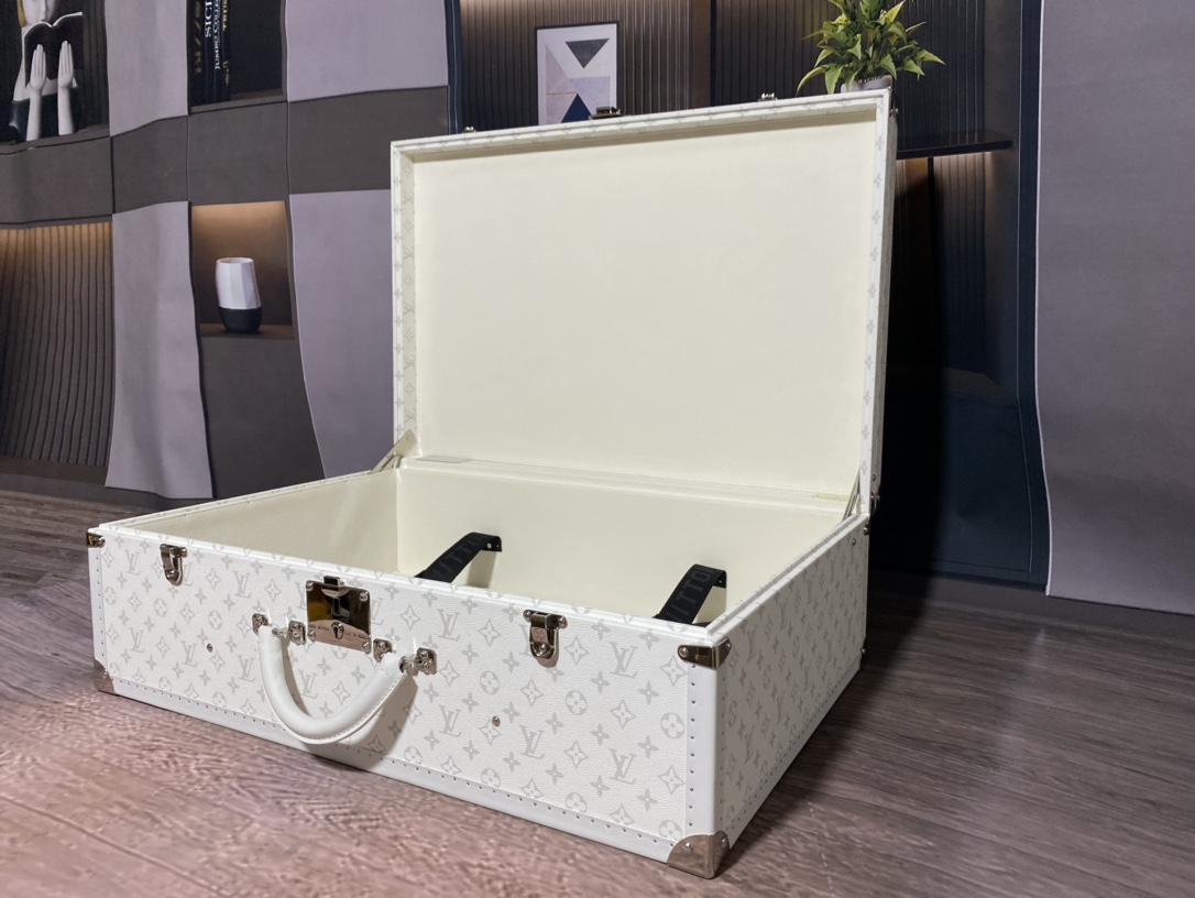 【ルイヴィトン】トランク型小物収納ボックス M4700ZX 白花×白色 上品な雰囲気 高級感のある逸品 - 画像 5