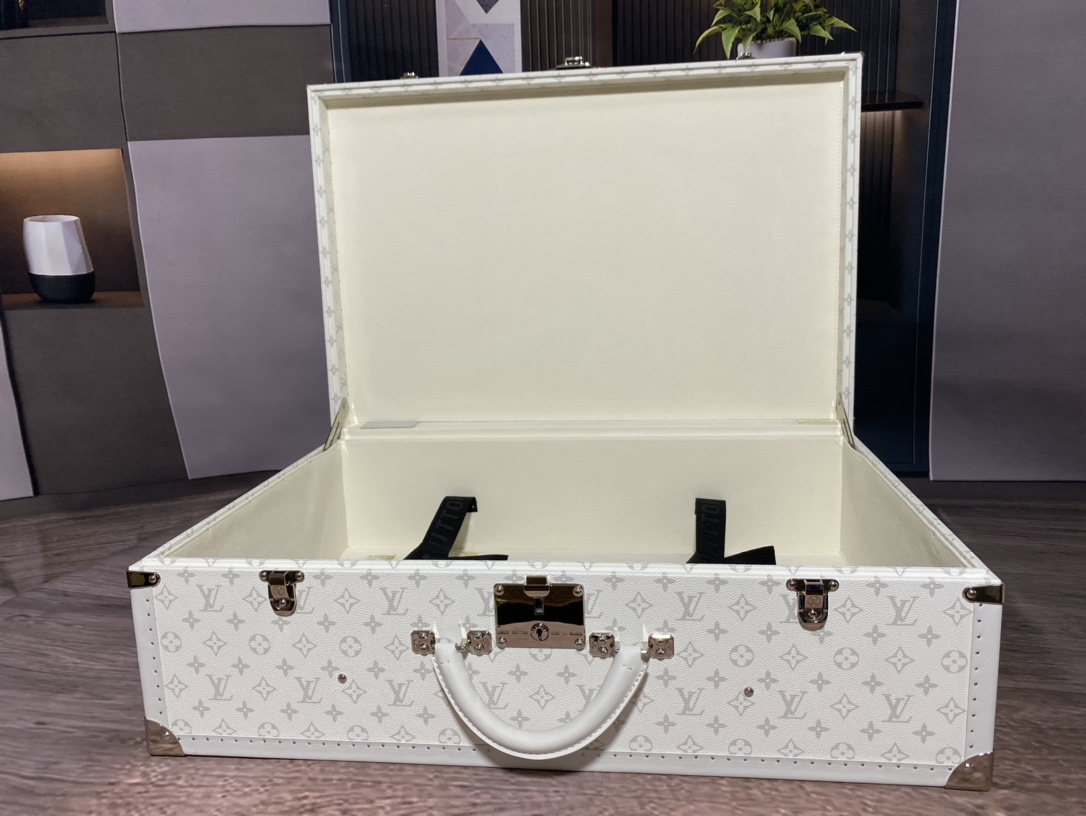 【ルイヴィトン】トランク型小物収納ボックス M4700ZX 白花×白色 上品な雰囲気 高級感のある逸品 - 画像 7
