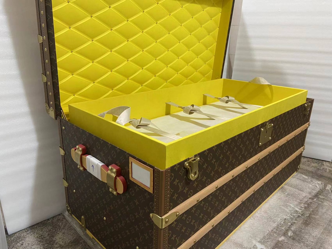 【ルイヴィトン】ミニトランク 小物収納ボックス モノグラム＆イエロー 上品な雰囲気 高級感のある逸品 - 画像 5