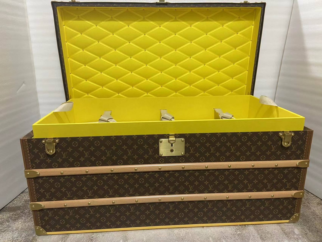 【ルイヴィトン】ミニトランク 小物収納ボックス モノグラム＆イエロー 上品な雰囲気 高級感のある逸品 - 画像 7