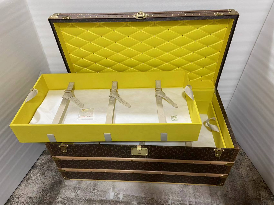 【ルイヴィトン】ミニトランク 小物収納ボックス モノグラム＆イエロー 上品な雰囲気 高級感のある逸品 - 画像 8