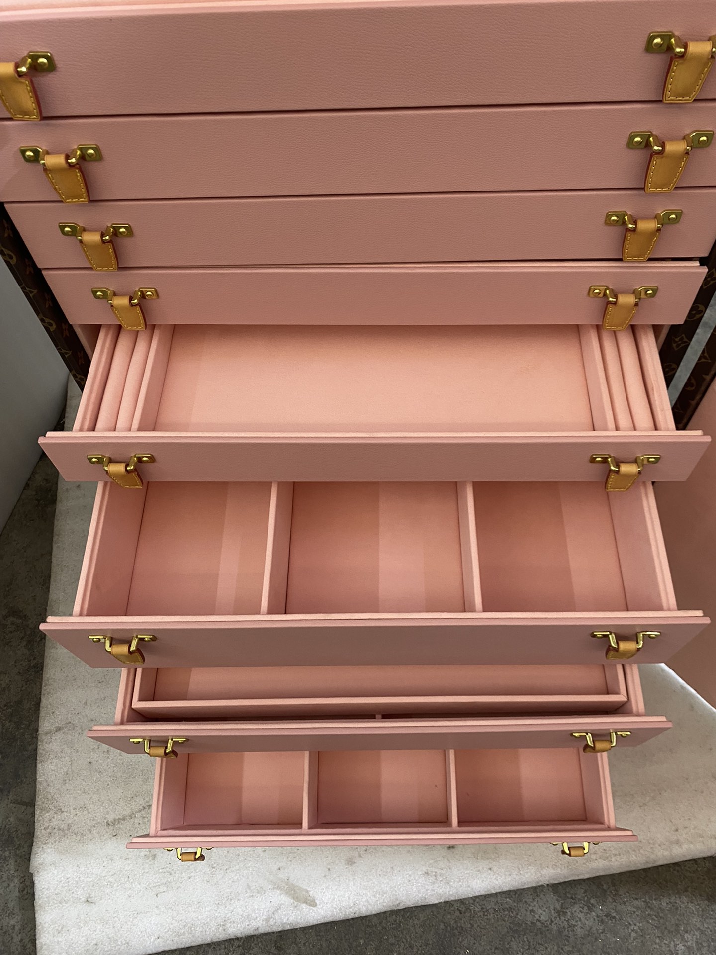 【ルイヴィトン】ミニトランク 小物収納ボックス モノグラムキャンバス ヴィンテージ風 高級感のある逸品 ギフトに最適 - 画像 5