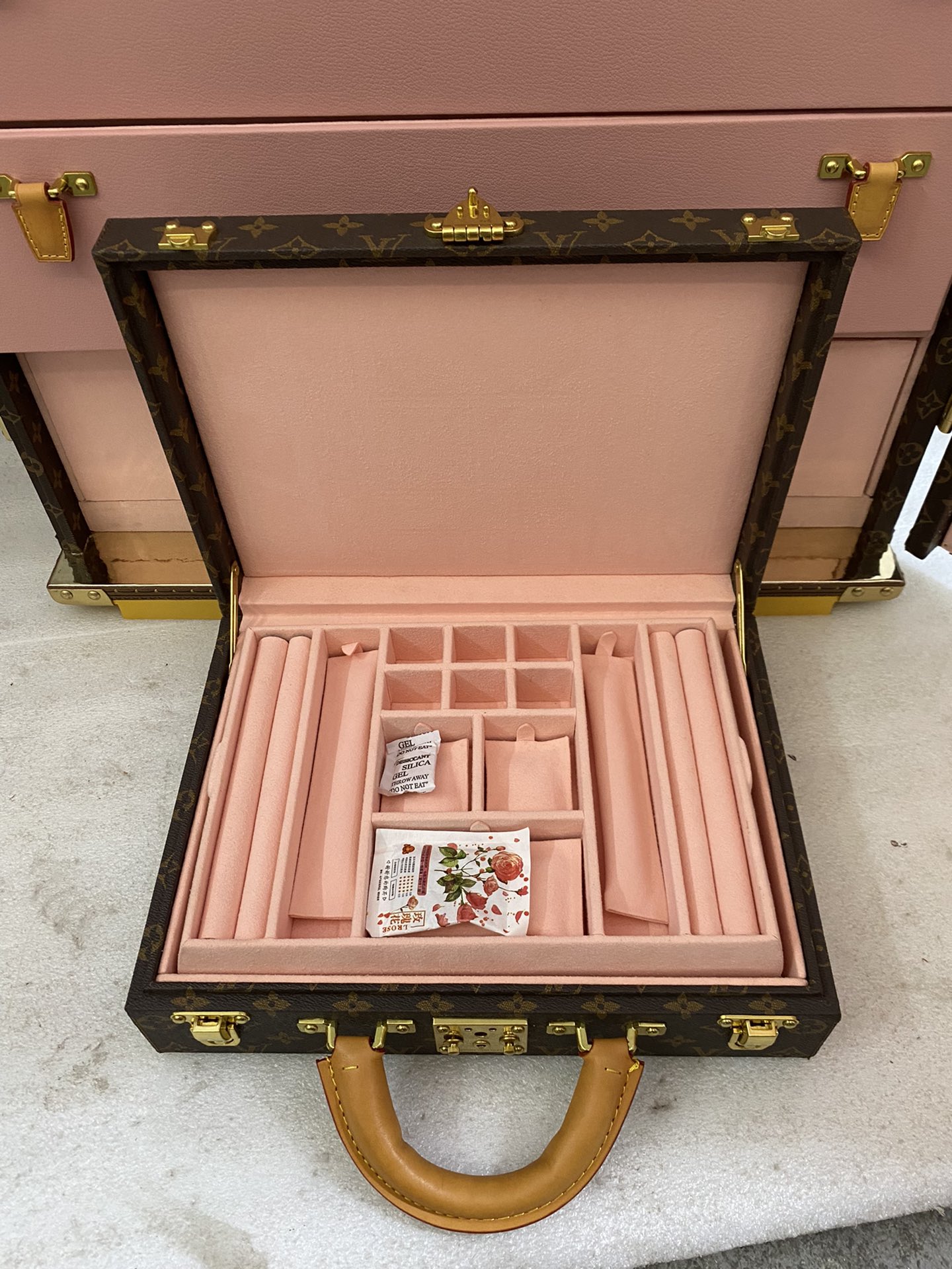 【ルイヴィトン】ミニトランク 小物収納ボックス モノグラムキャンバス ヴィンテージ風 高級感のある逸品 ギフトに最適 - 画像 8