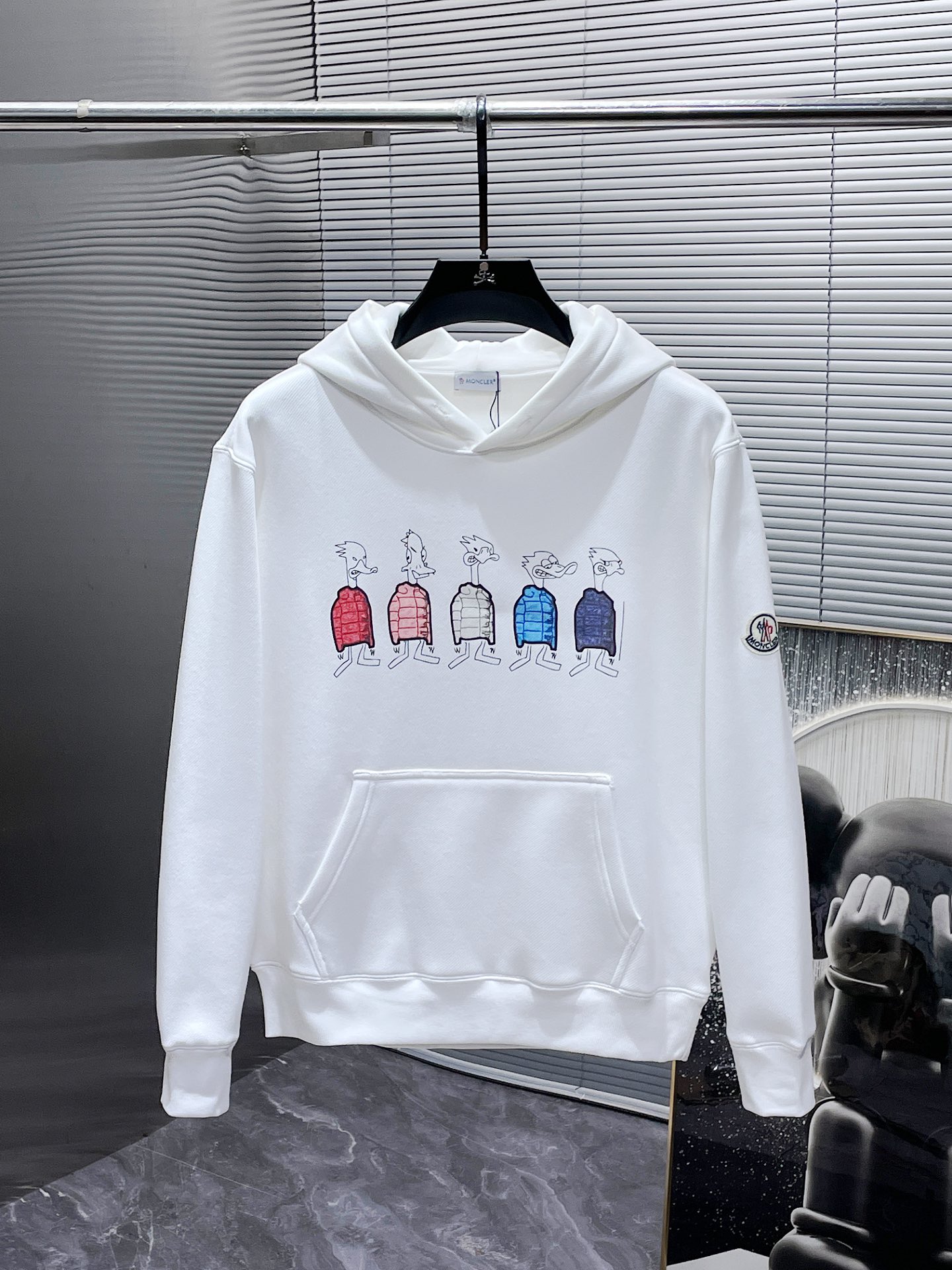 Monclerモンクレール ロゴプリント フード付きスウェットシャツ 2色入