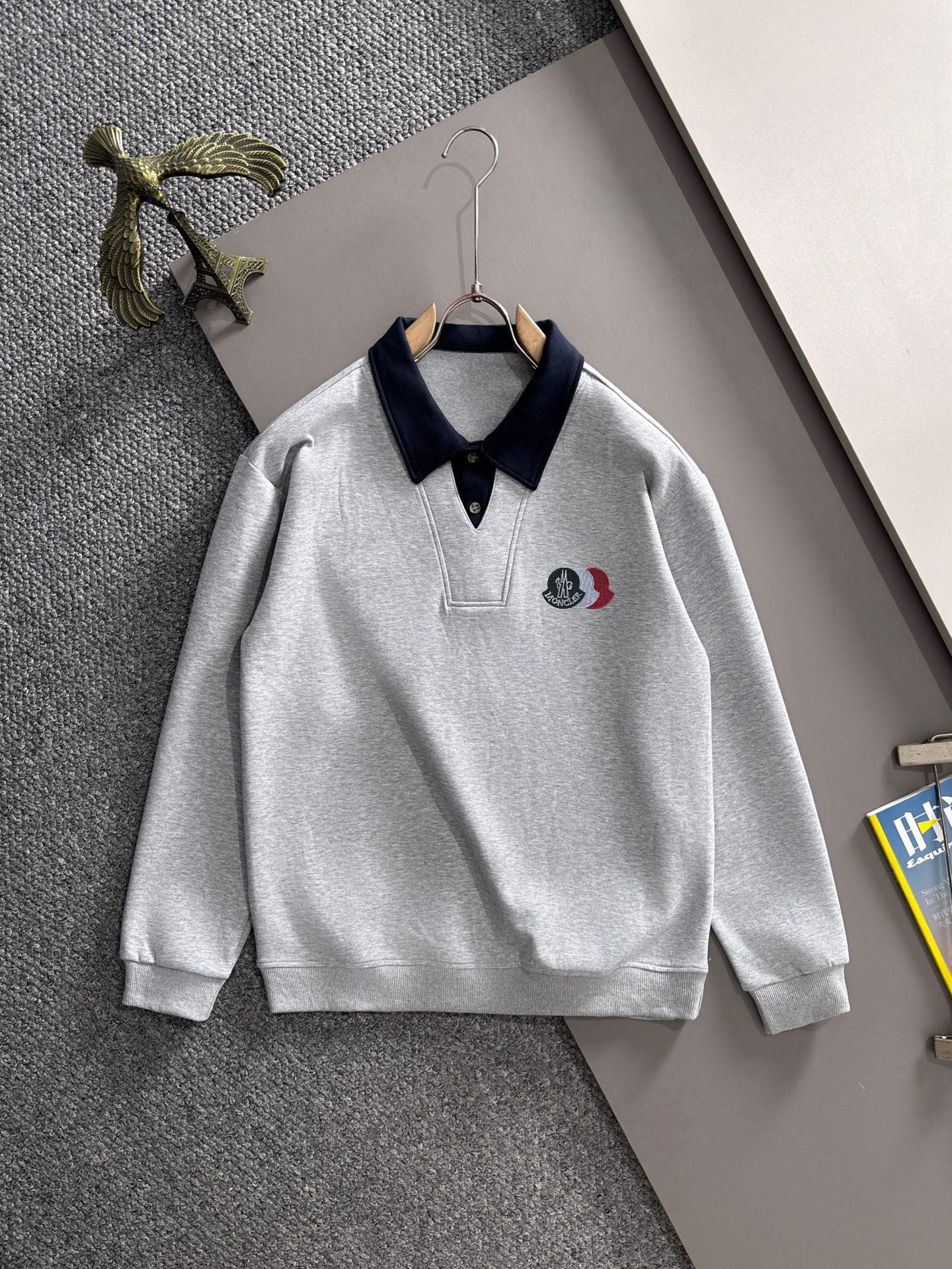 Monclerモンクレール ポロネックスウェット 3色展開 メンズ 5色展開 綿素材 高品質 長袖 半袖 ファッション ブランド 服 おしゃれ 人気 40-60