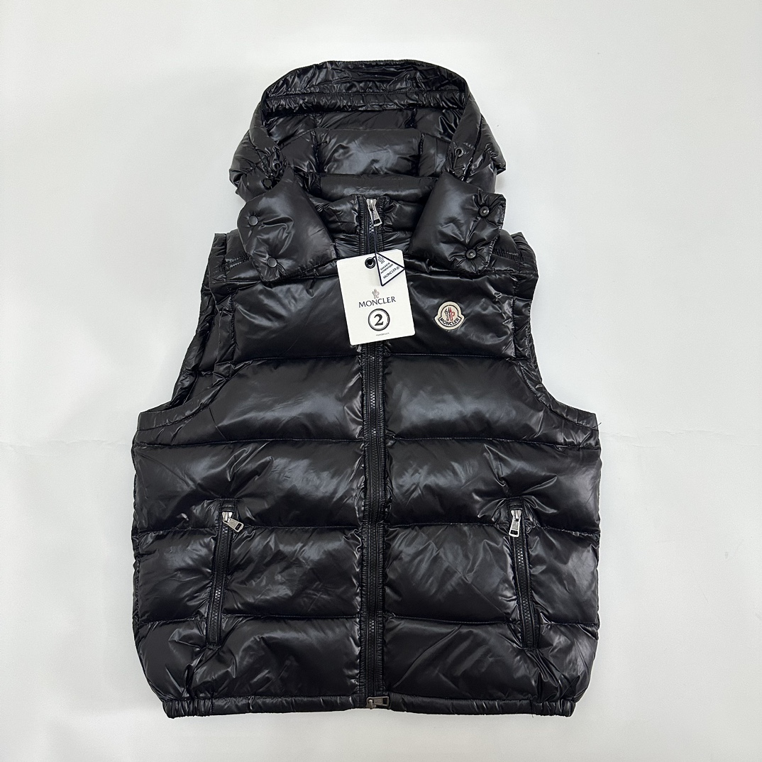 Monclerモンクレール メンズ ダウンベスト 黒 1〜5码 保温 防风 防水 1枚 10805