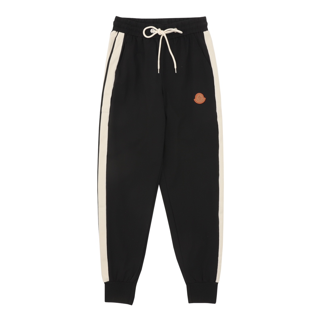 Monclerモンクレール メンズ パンツ ブラック ベージュストライプ 2色入