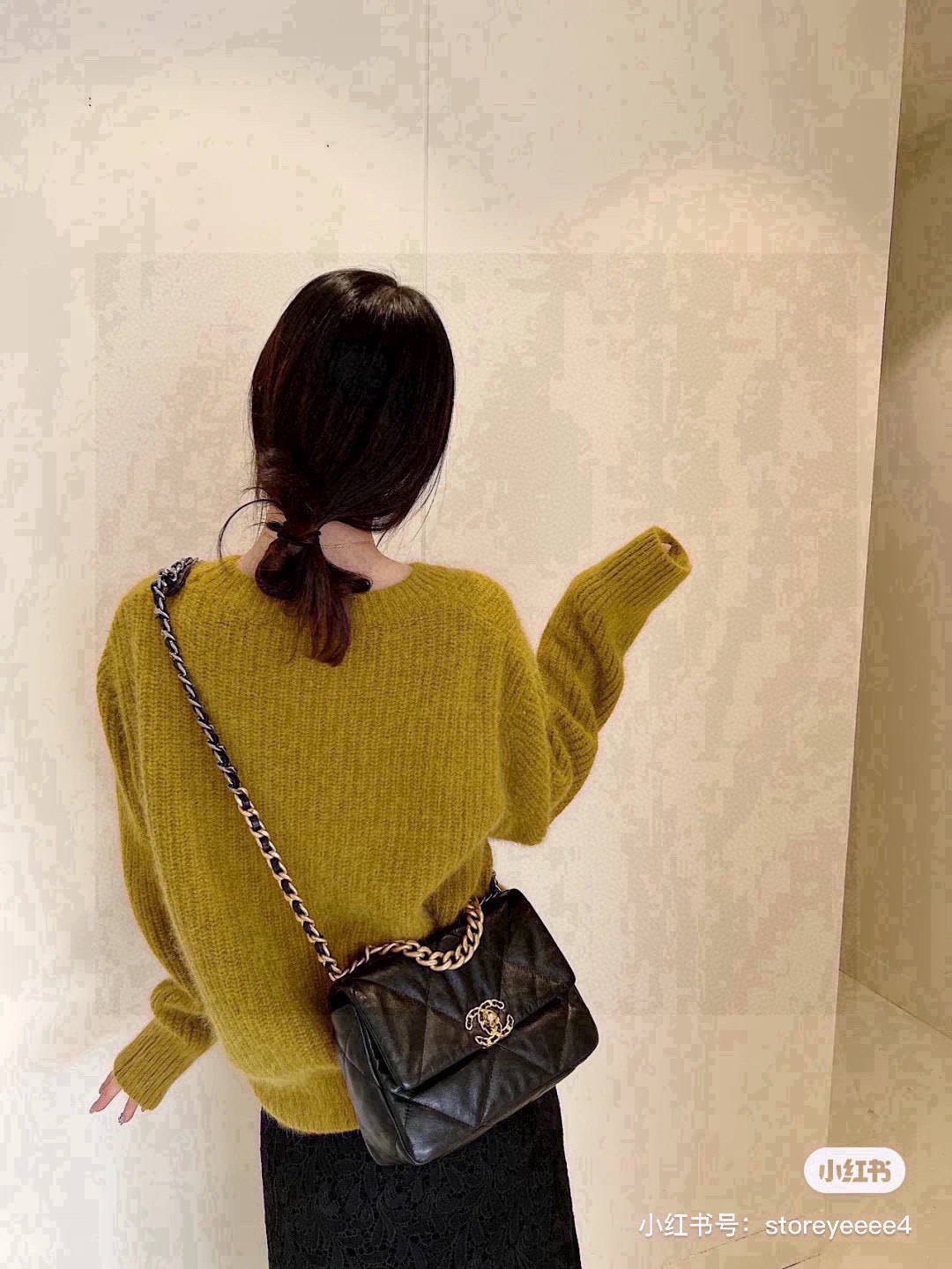 Chanelブランド ロングチェーン キャメル ハンドバッグ 黒 2色入 - 画像 3