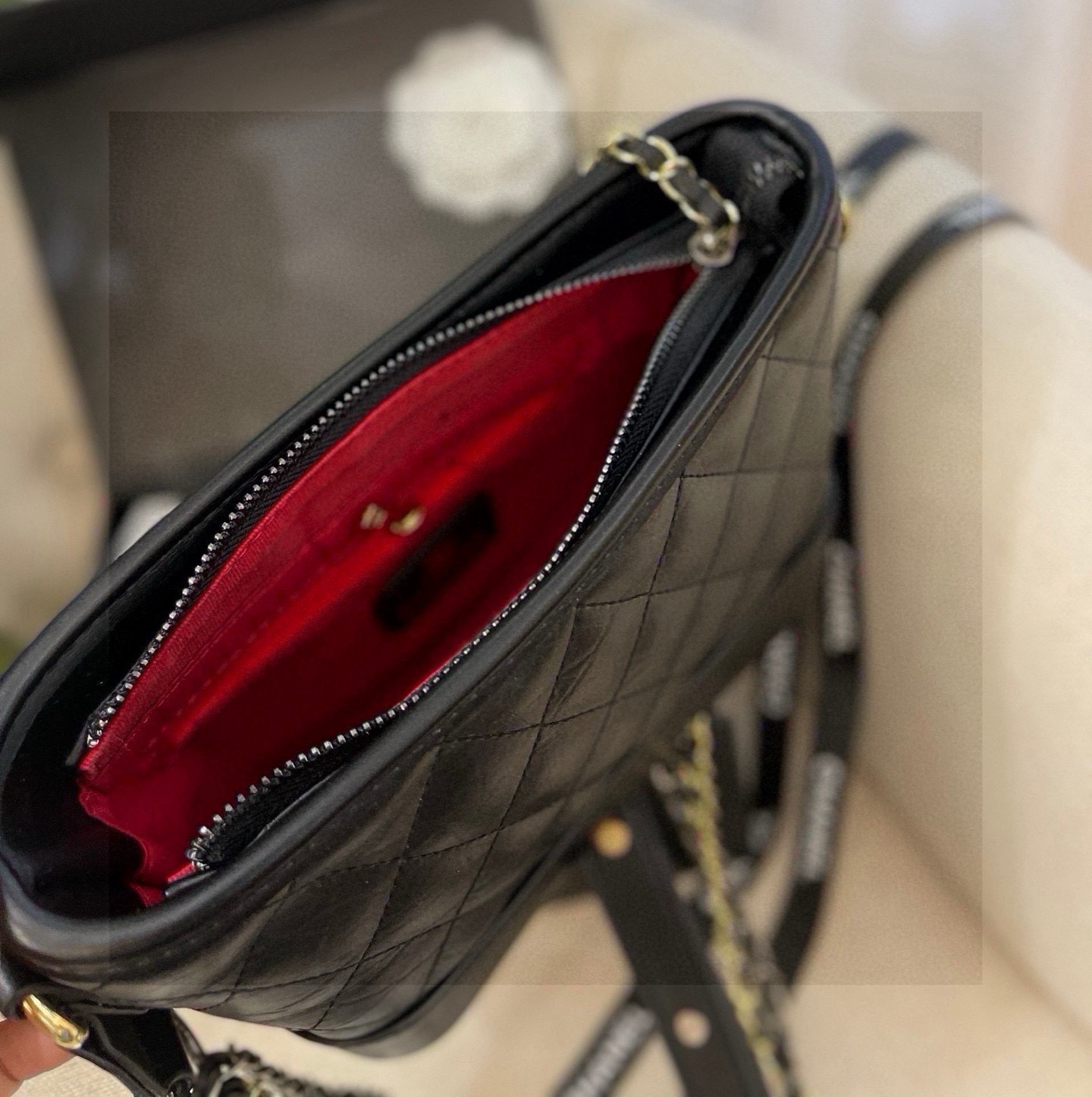 シャネル ファッション バッグ ブラック 1色入 2WAY リュック バッグ 紐付き ブランド ショルダー バッグ - 画像 8