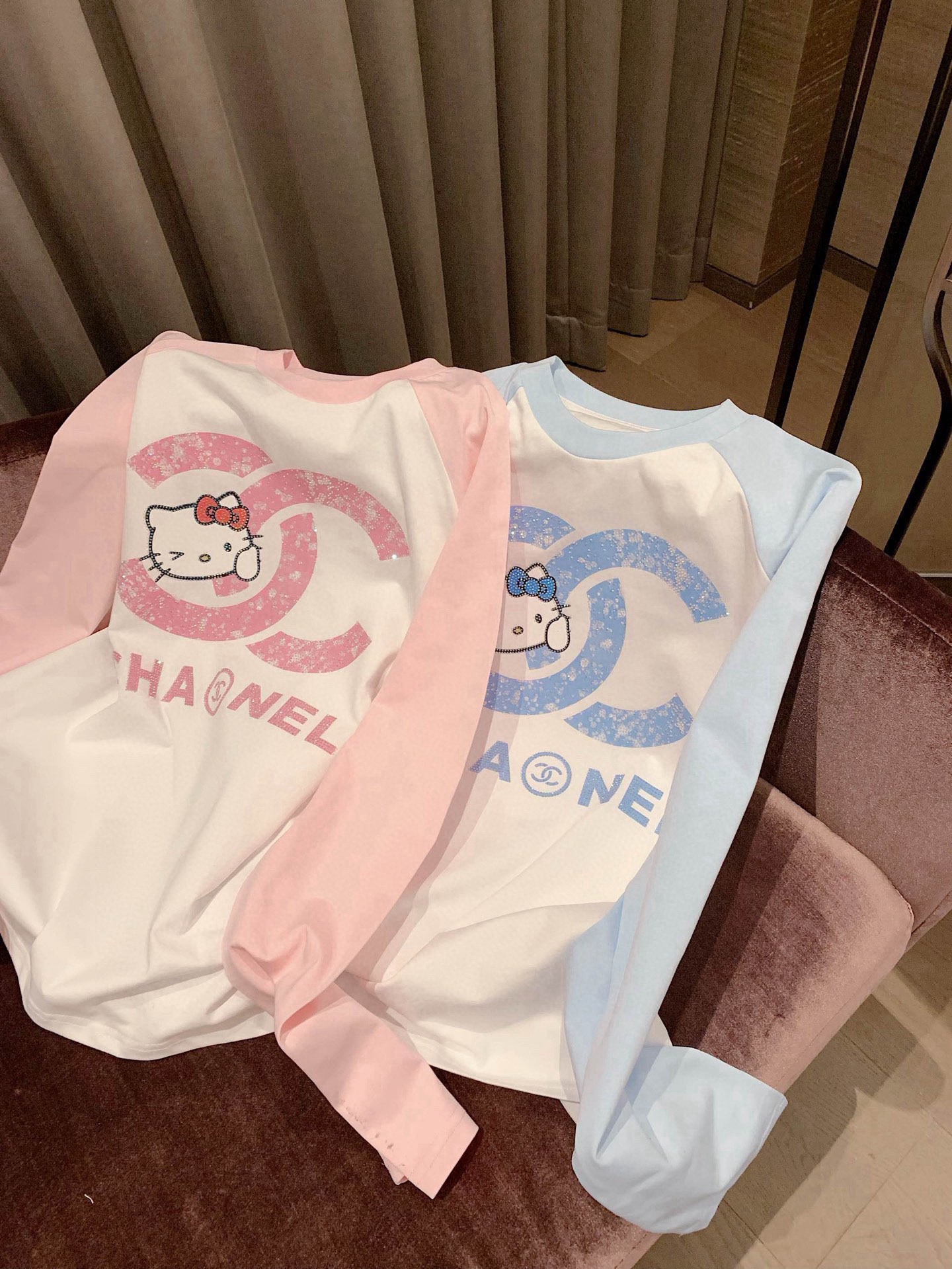 香奈儿 ハローキティ コラボ ロングスリーブTシャツ 2色入 - 画像 9