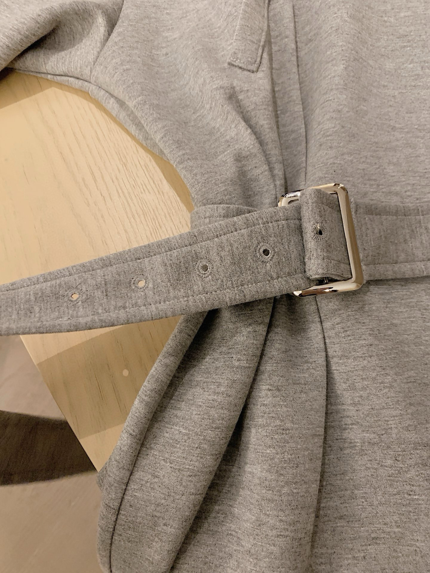 香奈儿 フード付きスウェットワンピース グレー 2way着用可能 - 画像 9