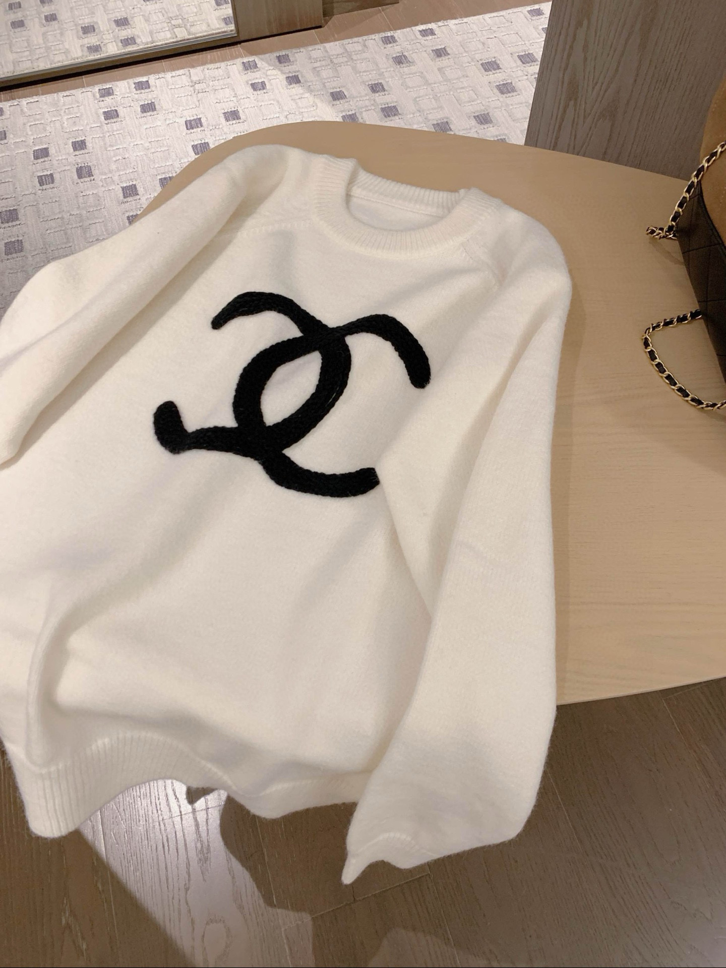 シャネル ニット 2色展開 クルーネック ファッションアウター - 画像 8