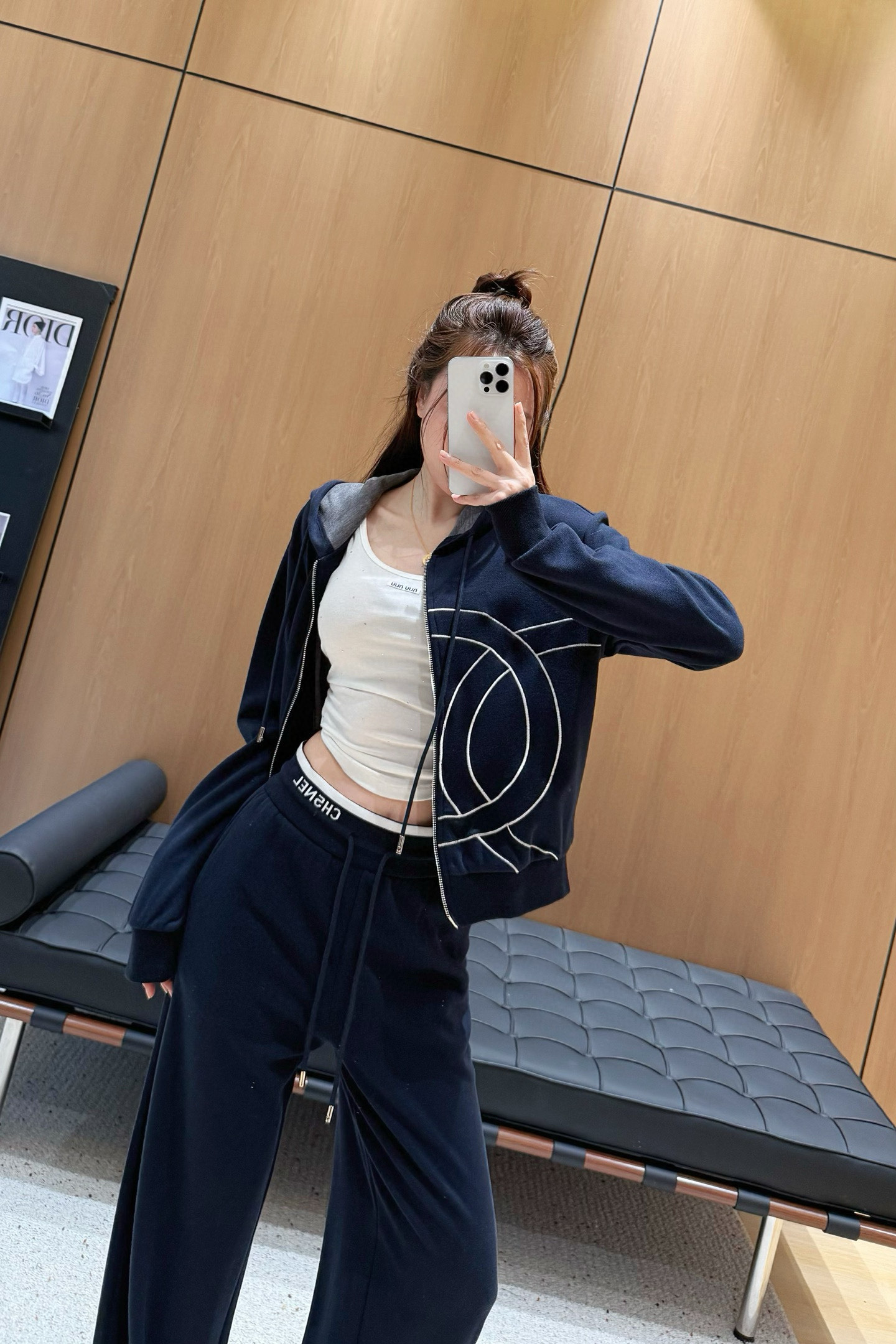 シャネル レディース ファッション スウェットウェア 2点セット ブラック 4色入 - 画像 6