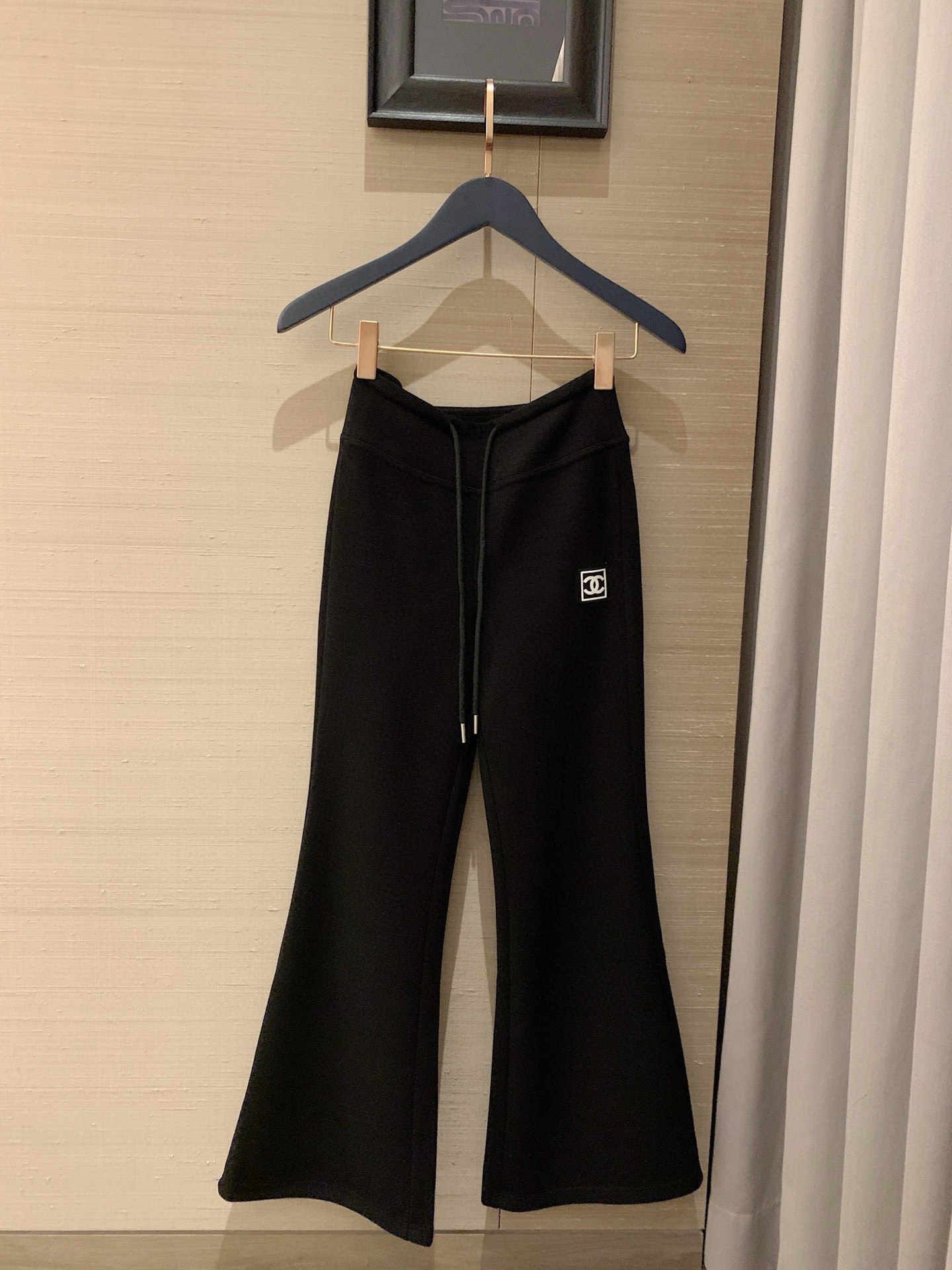 香奈儿 黒 フレアパンツ 2色入 トレーナー風 スリムフィット 舒適 インナーパンツ 春夏 新作 - 画像 6