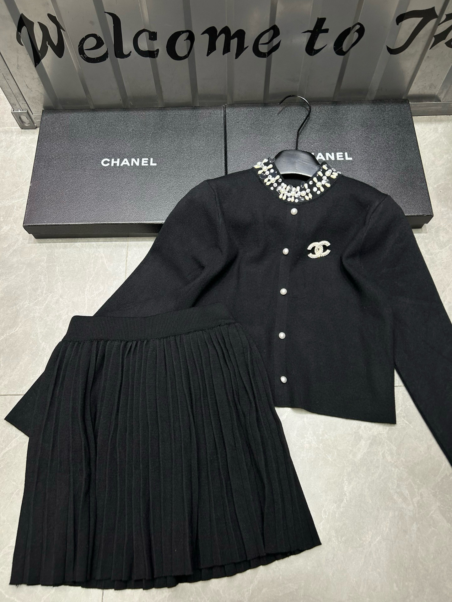 シャネル レディース セット 2色入 パールカラー ピンクスカート トレンドコーデ - 画像 2