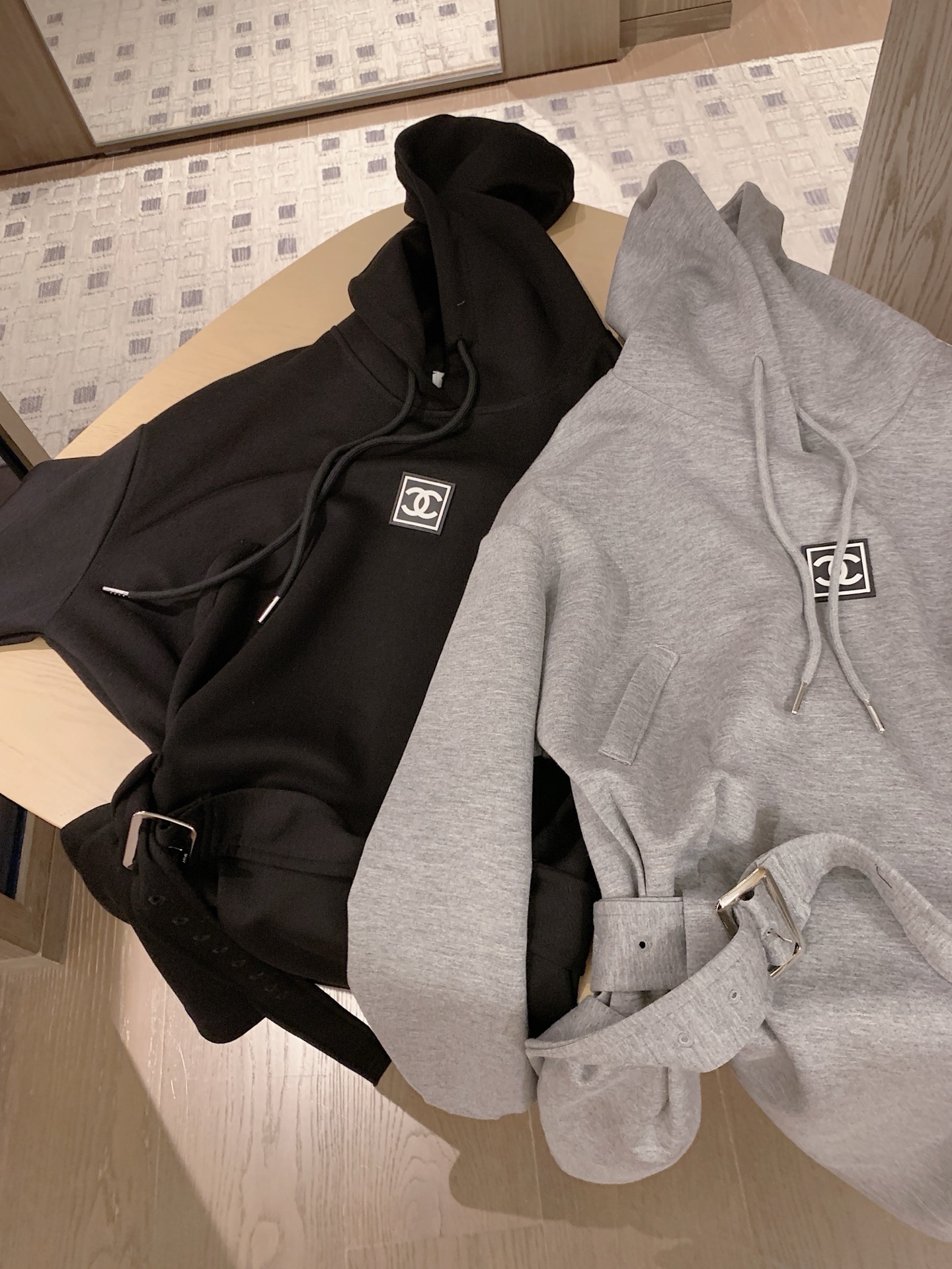 chanel レディース ロングスリーブTシャツ ブルーグレー 綿100% - 画像 2