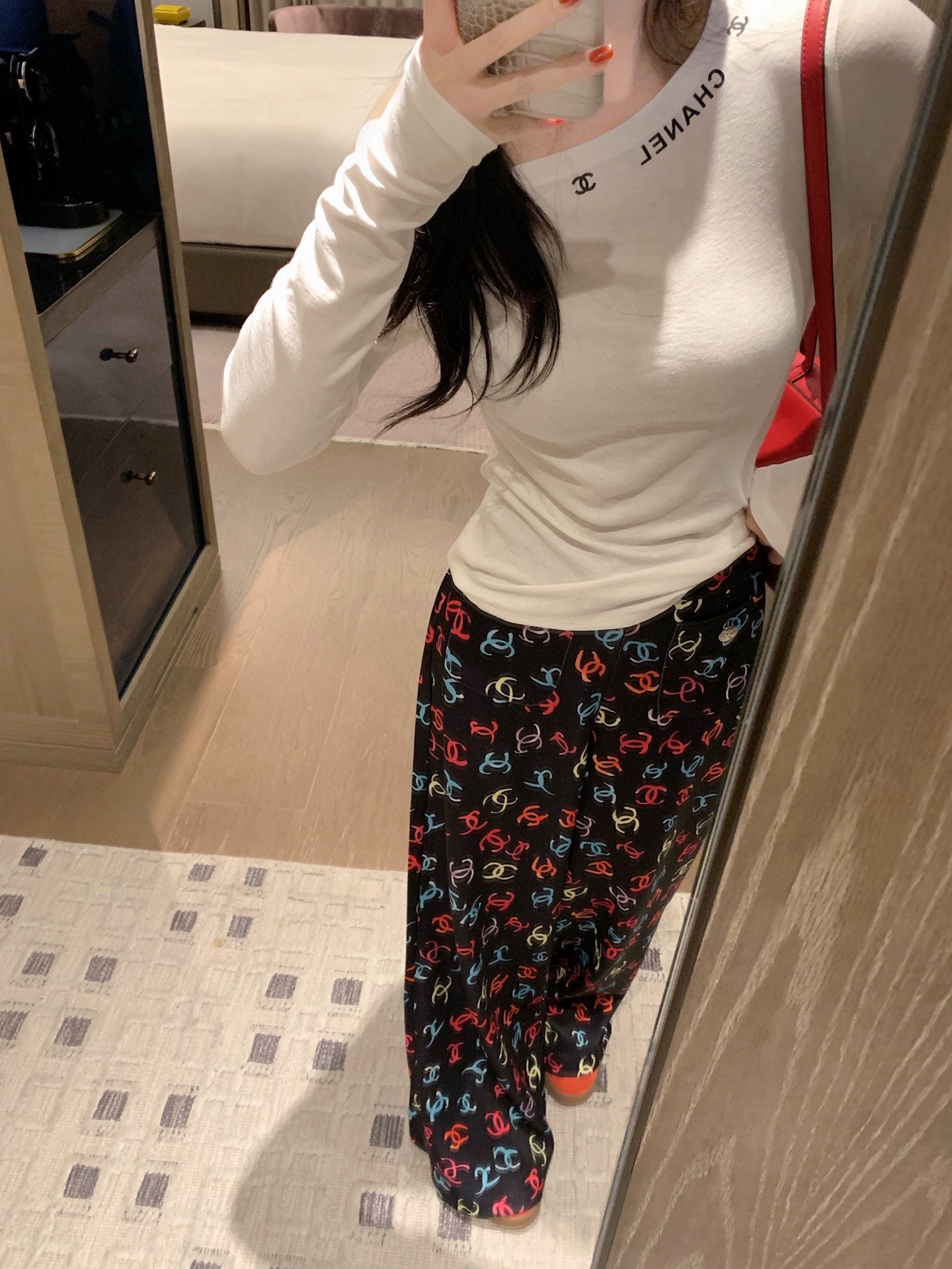 香奈儿 パンツ 2色入 ファッション デイリーユース - 画像 2