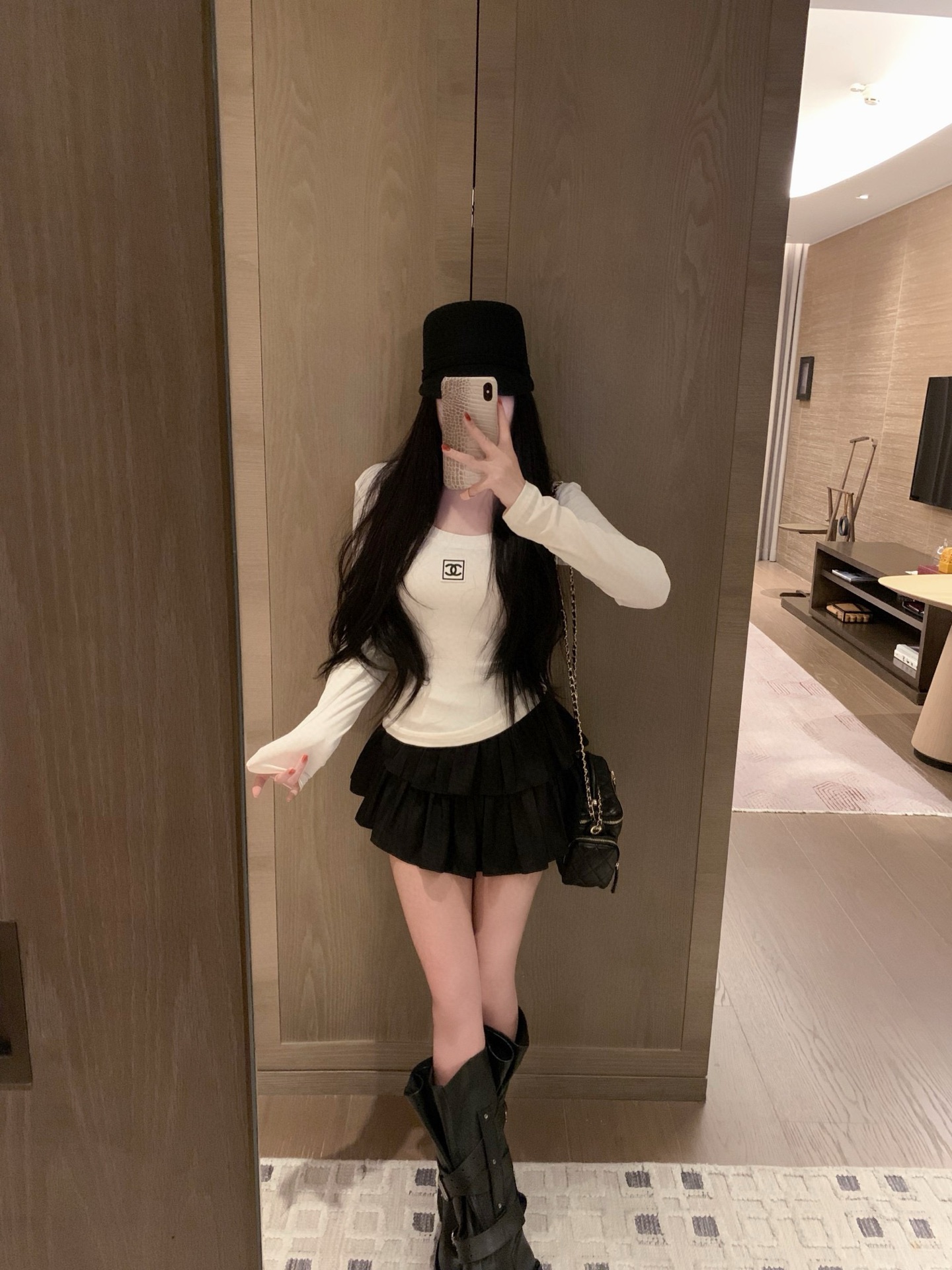 香奈儿 レディース ロングスリーブTシャツ 2色入 毎日着れるシンプルデザイン - 画像 3