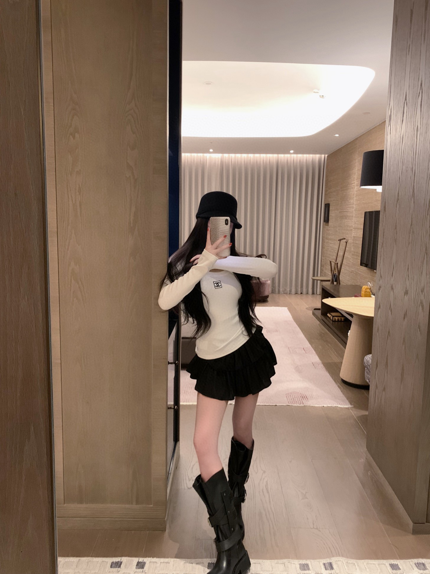 香奈儿 レディース ロングスリーブTシャツ 2色入 毎日着れるシンプルデザイン - 画像 5