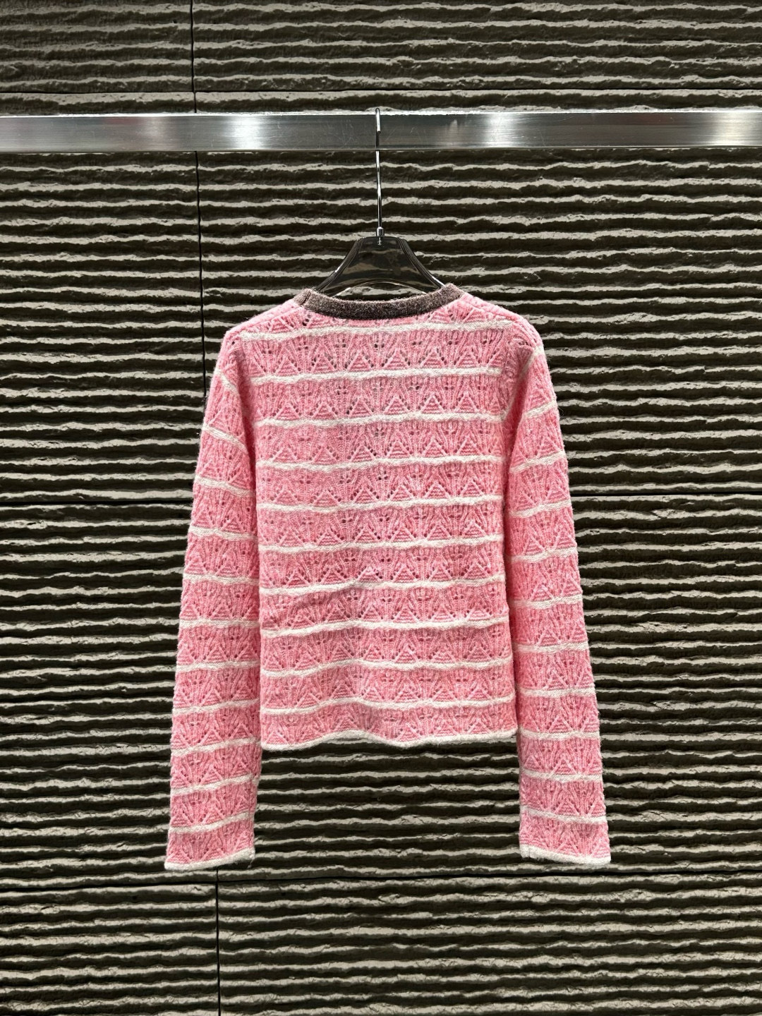 シャネル レディースカーディガン ピンク 3色入 高級ニット 通勤 ファッションアイテム - 画像 4