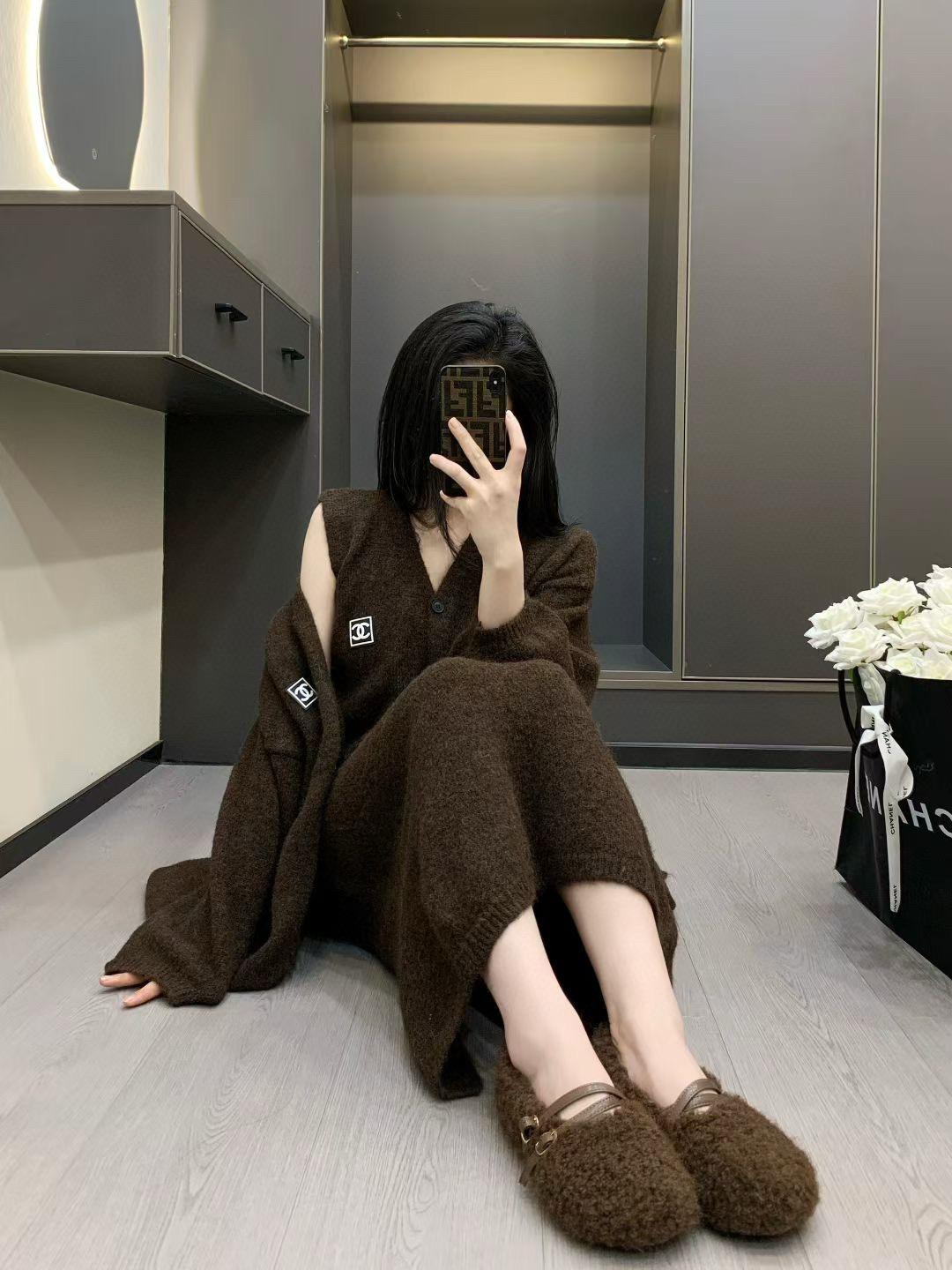 香奈儿 ブラウン ニットセット 3点セット 春夏新作 - 画像 4