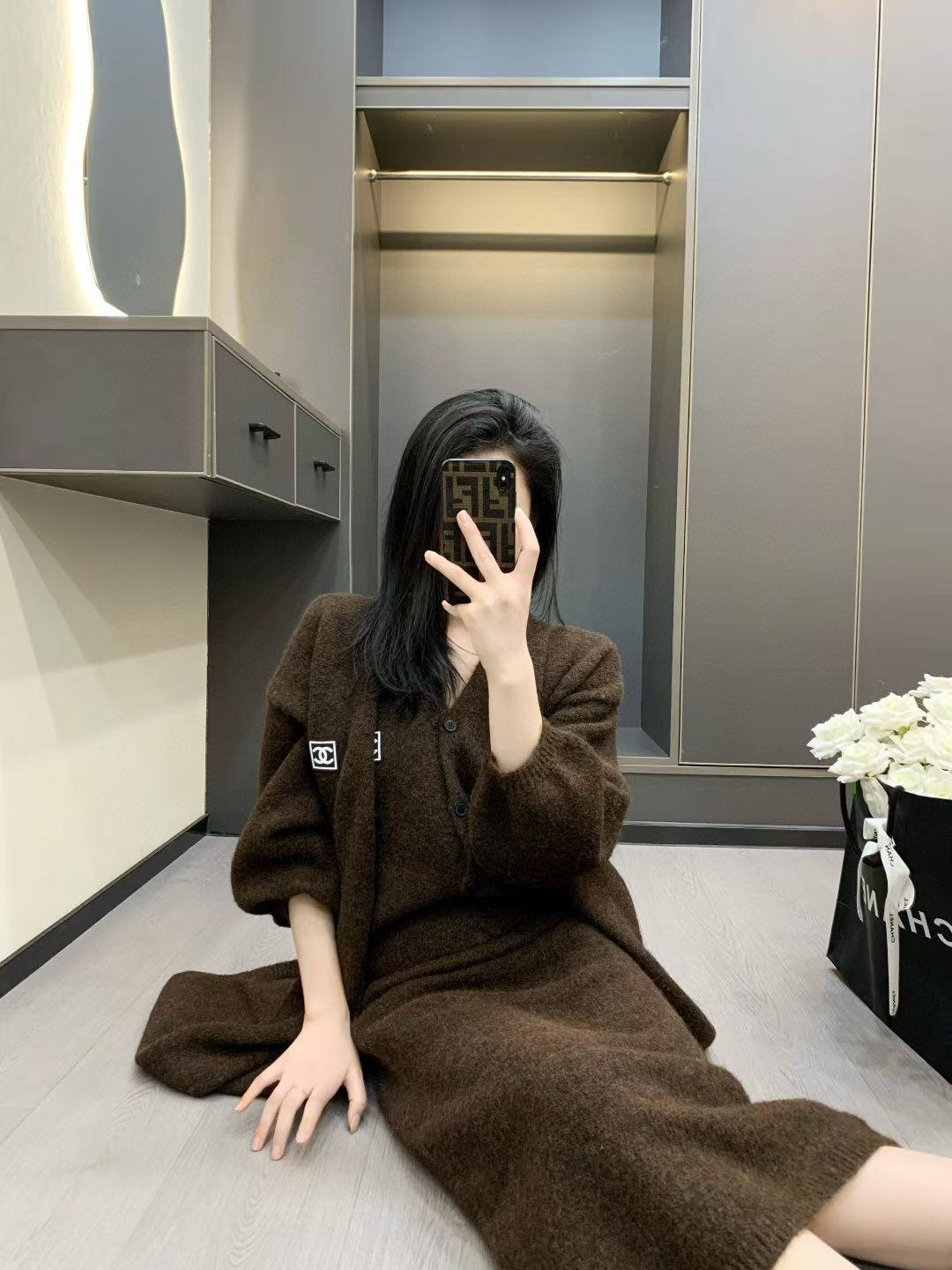 香奈儿 ブラウン ニットセット 3点セット 春夏新作 - 画像 9