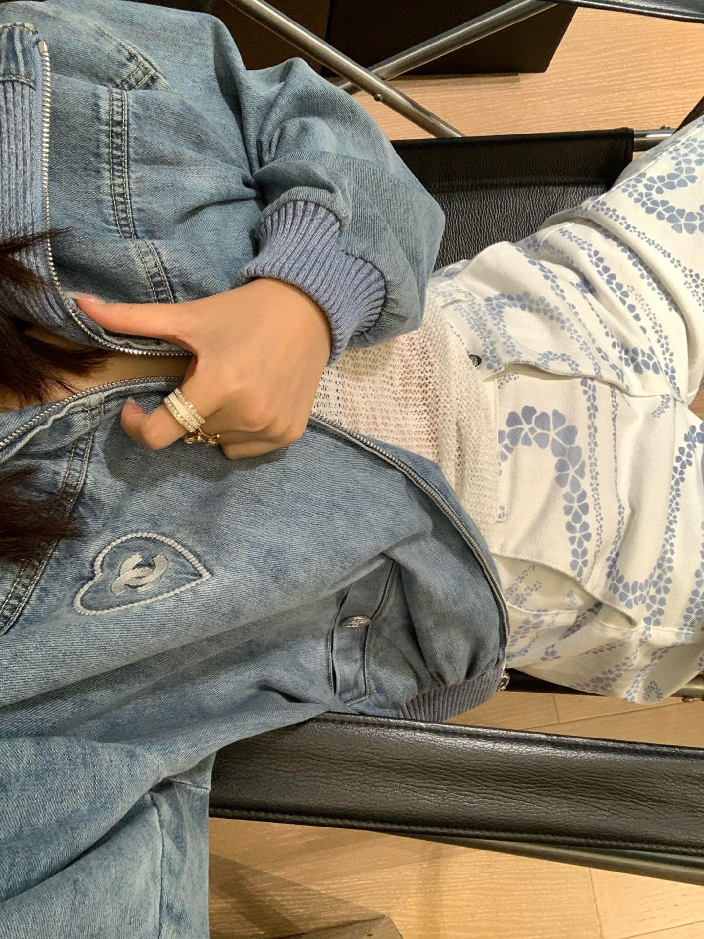 香奈儿 デニムジャケット レディース 2色 ファッション 都会風 - 画像 7