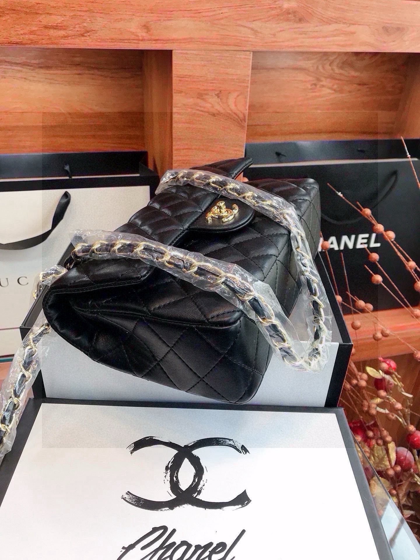 シャネル シャンギャン ブラック レディース ハンドバッグ 2色入 - 画像 7