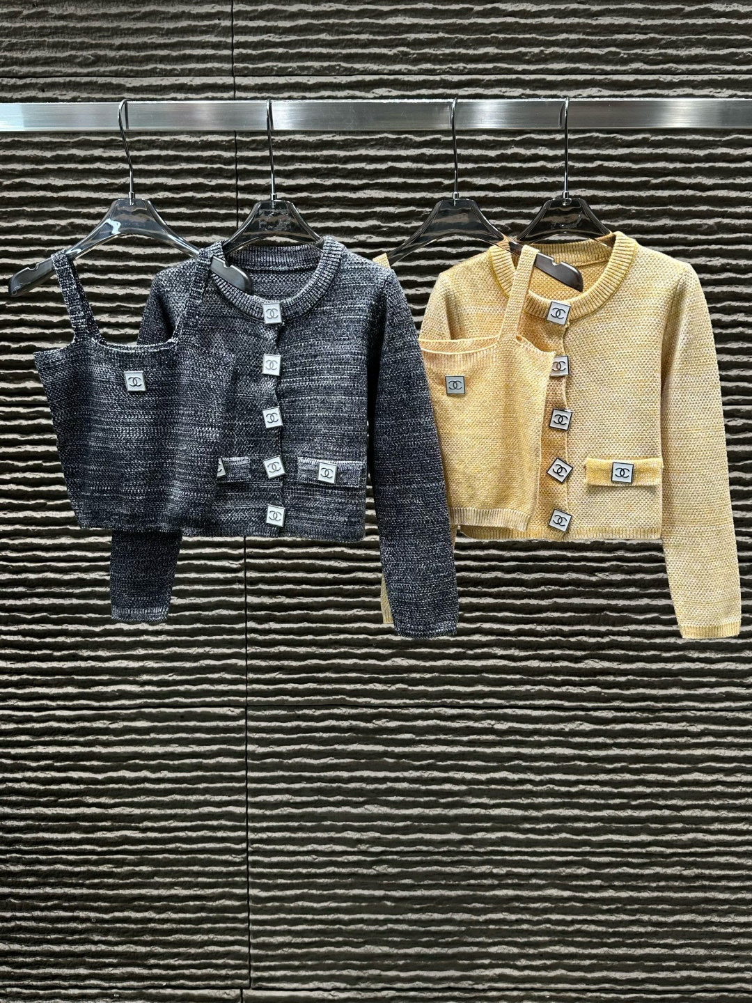 シャネル ニットセット 2点セット レディース 2色入