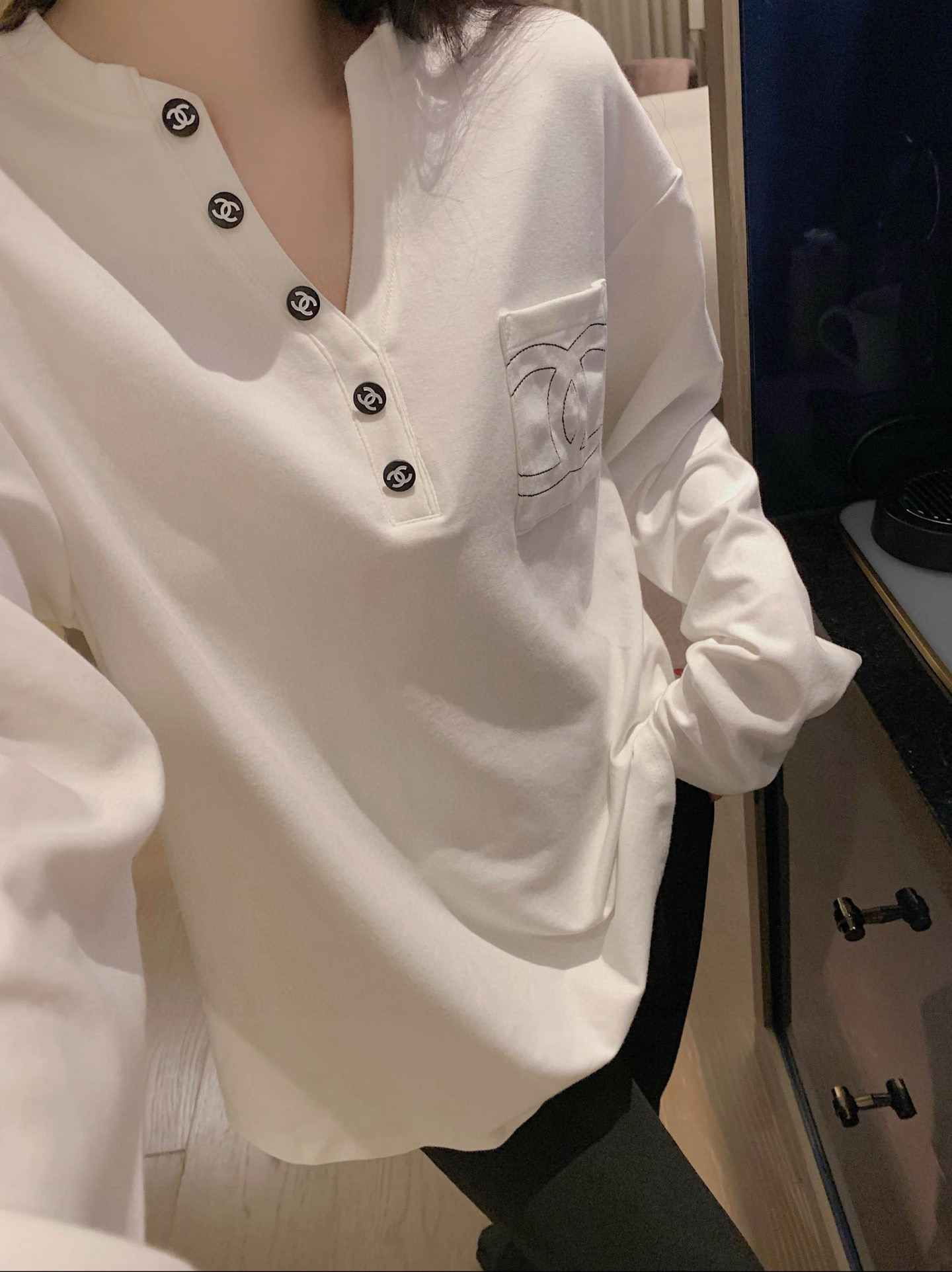 香奈儿 レディース ロングスリーブシャツ 2色入