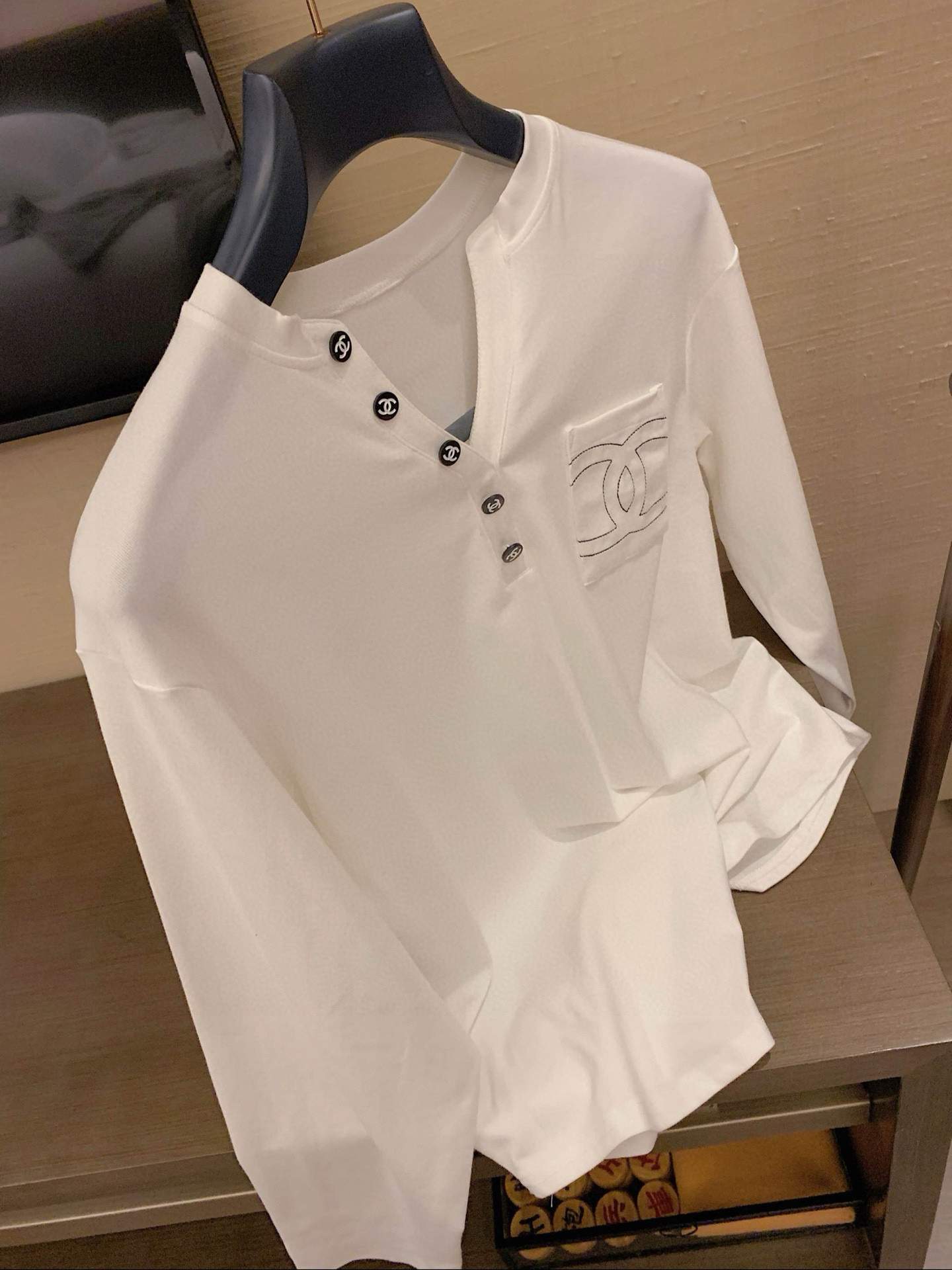 香奈儿 レディース ロングスリーブシャツ 2色入 - 画像 7