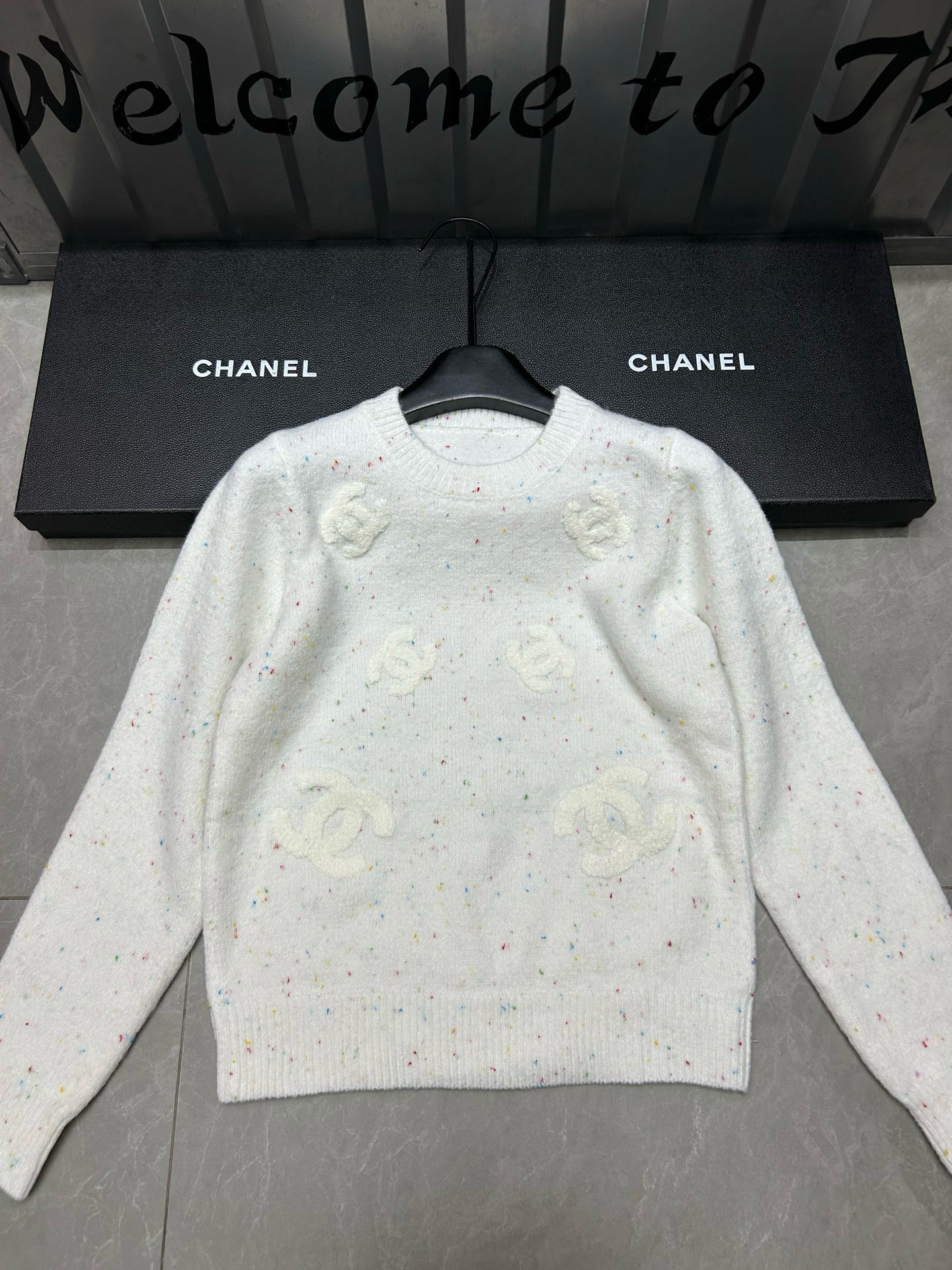シャネル レディース ニット 3色入 プリントデザイン おしゃれなニットセーター - 画像 5