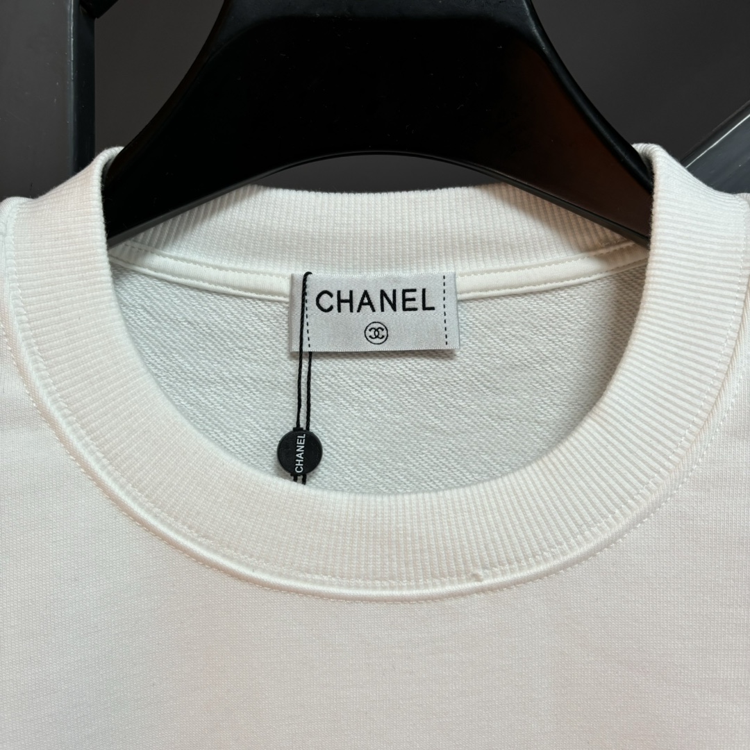 chanel ロゴパーカー 2色入 スウェットシャツ 長袖 半袖 ロゴTシャツ 春夏 秋冬 レディース 男女兼用 - 画像 4