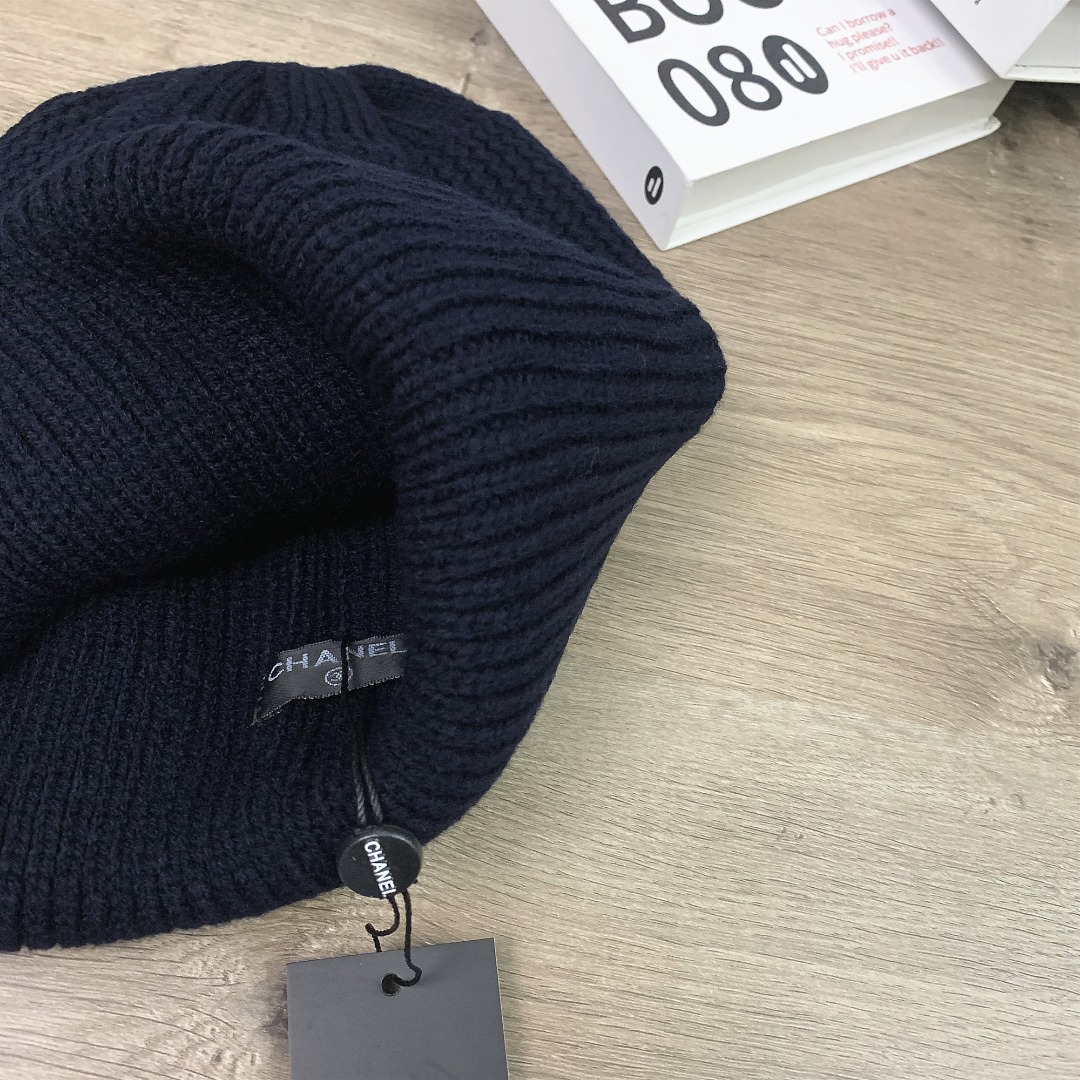 シャネル ニット帽 4色展開 シークル刺繍 レディース 冬用 防寒帽 - 画像 8