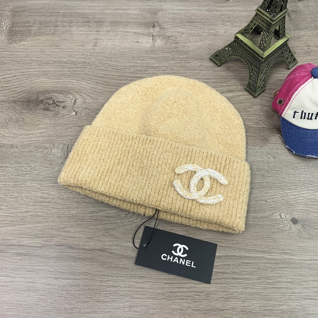 chanelニット帽 4色展開 ファッション レディース 保温 防寒帽 - 画像 3