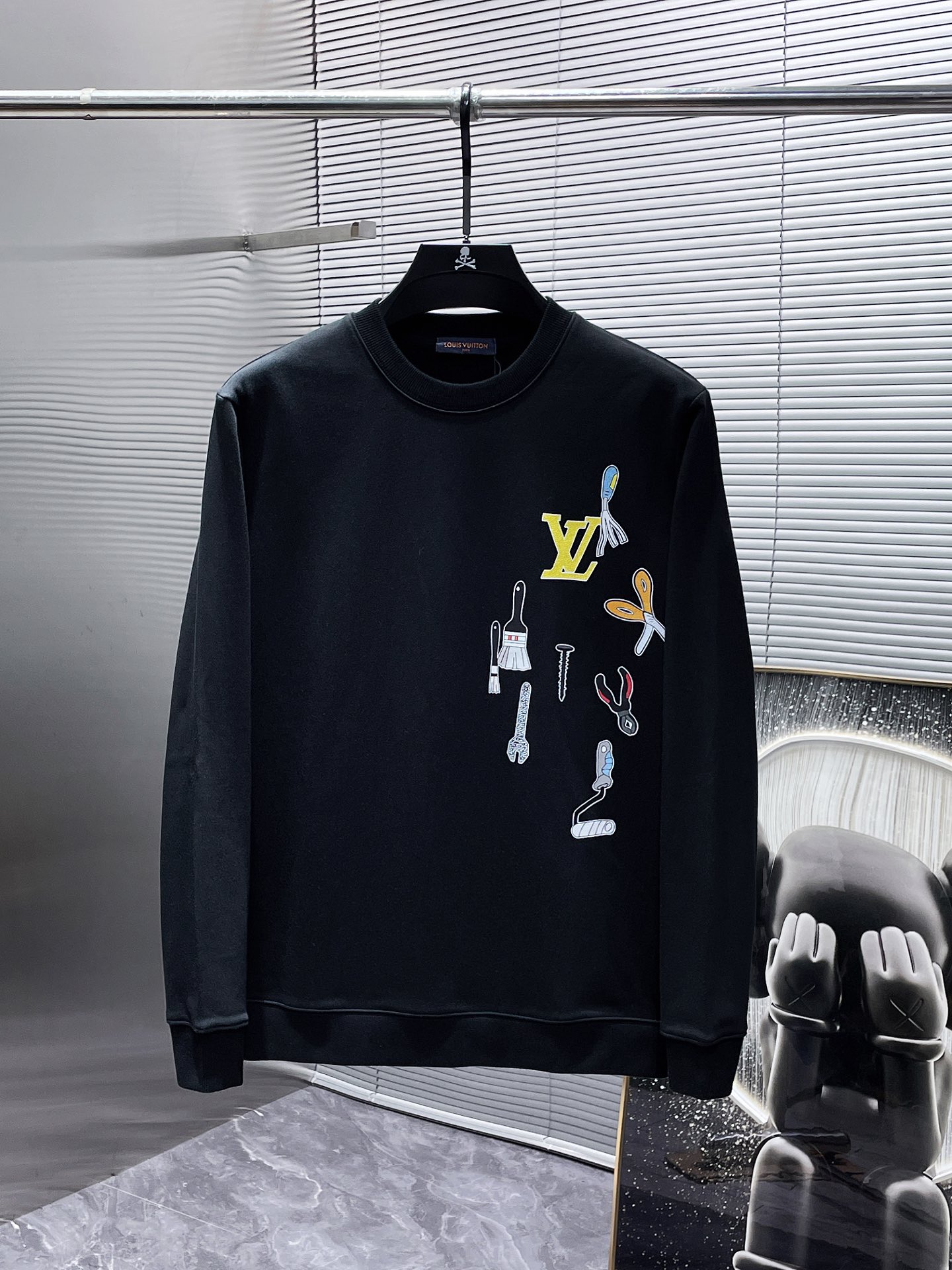 Louis Vuittonロエベ ロゴプリント 半袖 メンズ 半袖Tシャツ 2色入