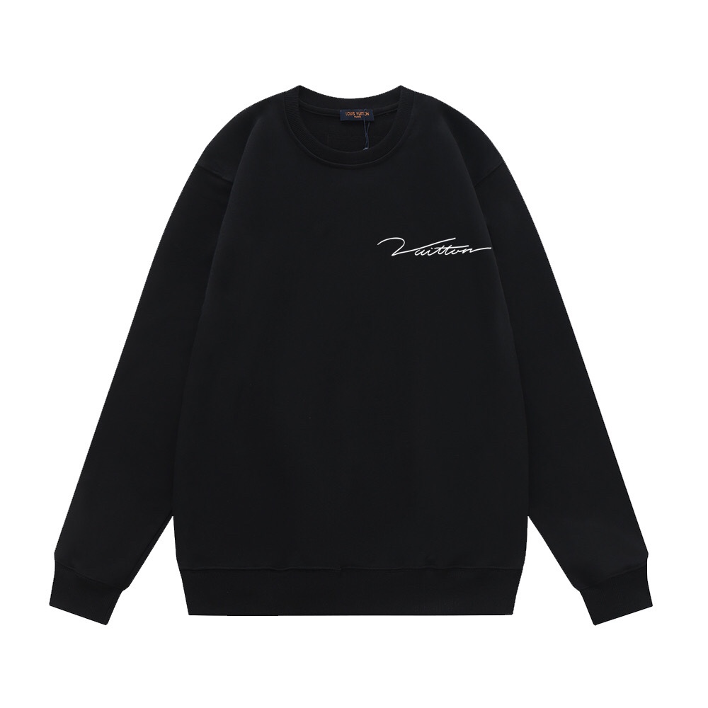 Louis VuittonLOUIS VUITTON 黒 ロゴプリント 半袖スウェット 1色