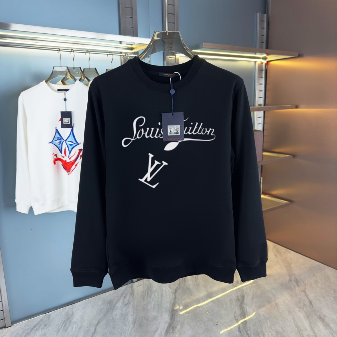 Louis Vuittonルイ・ヴィトン 黒 パーカー メンズ フルグラフィックプリント 3色入