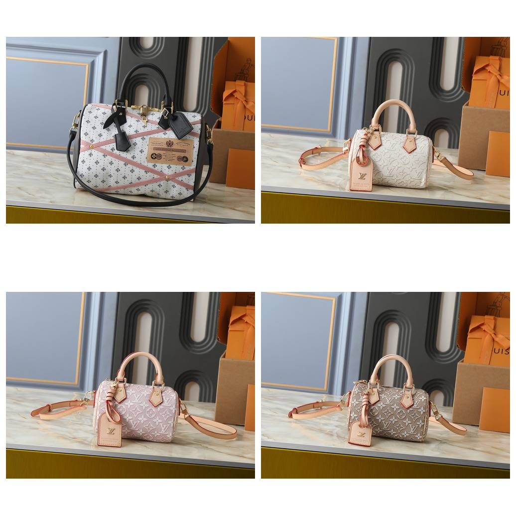 LOUIS VUITTON ルイヴィトン モノグラム ショルダーバッグ スピーディ レディース 2WAY ファスナー開閉 ブラウン