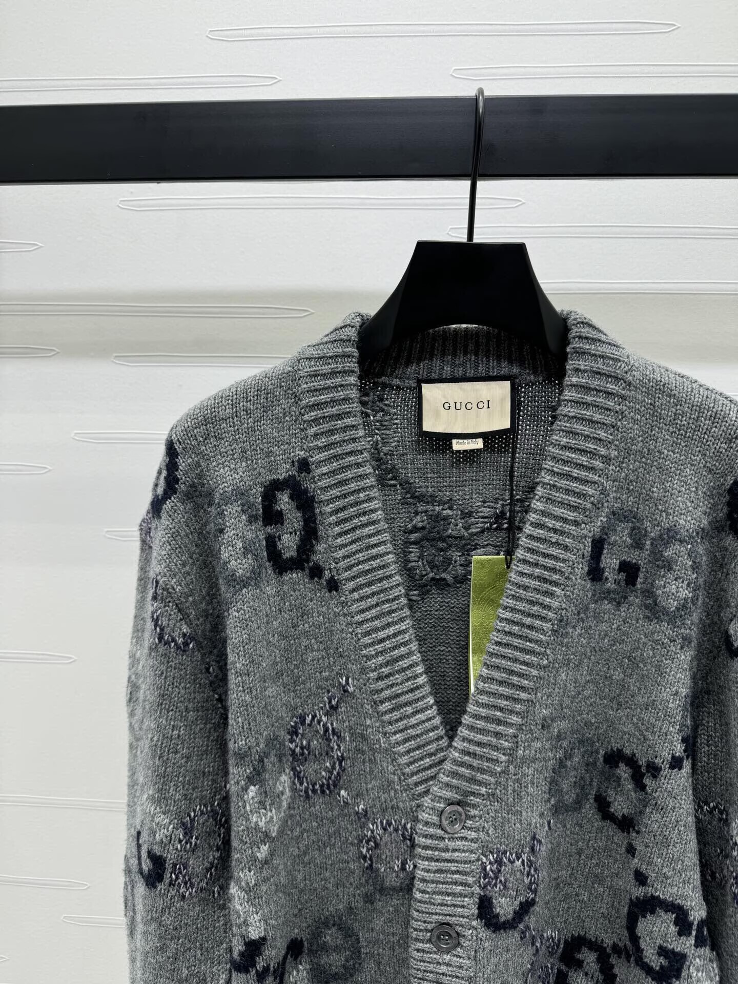 GUCCI ニットカーディガン ブルー・グレー 2色入 - 画像 5